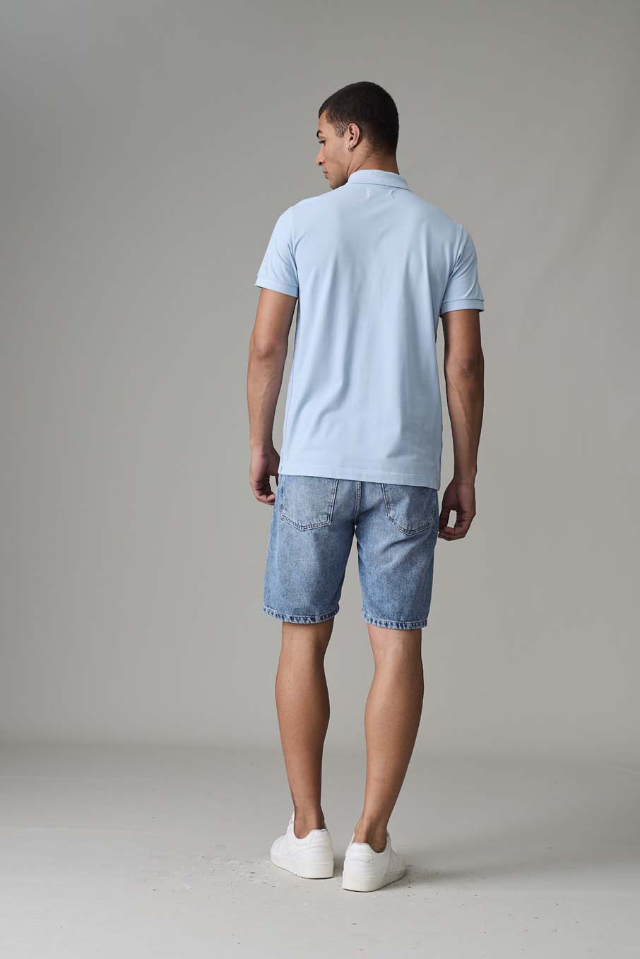 POLO TRITON M AZUL GRISACEO