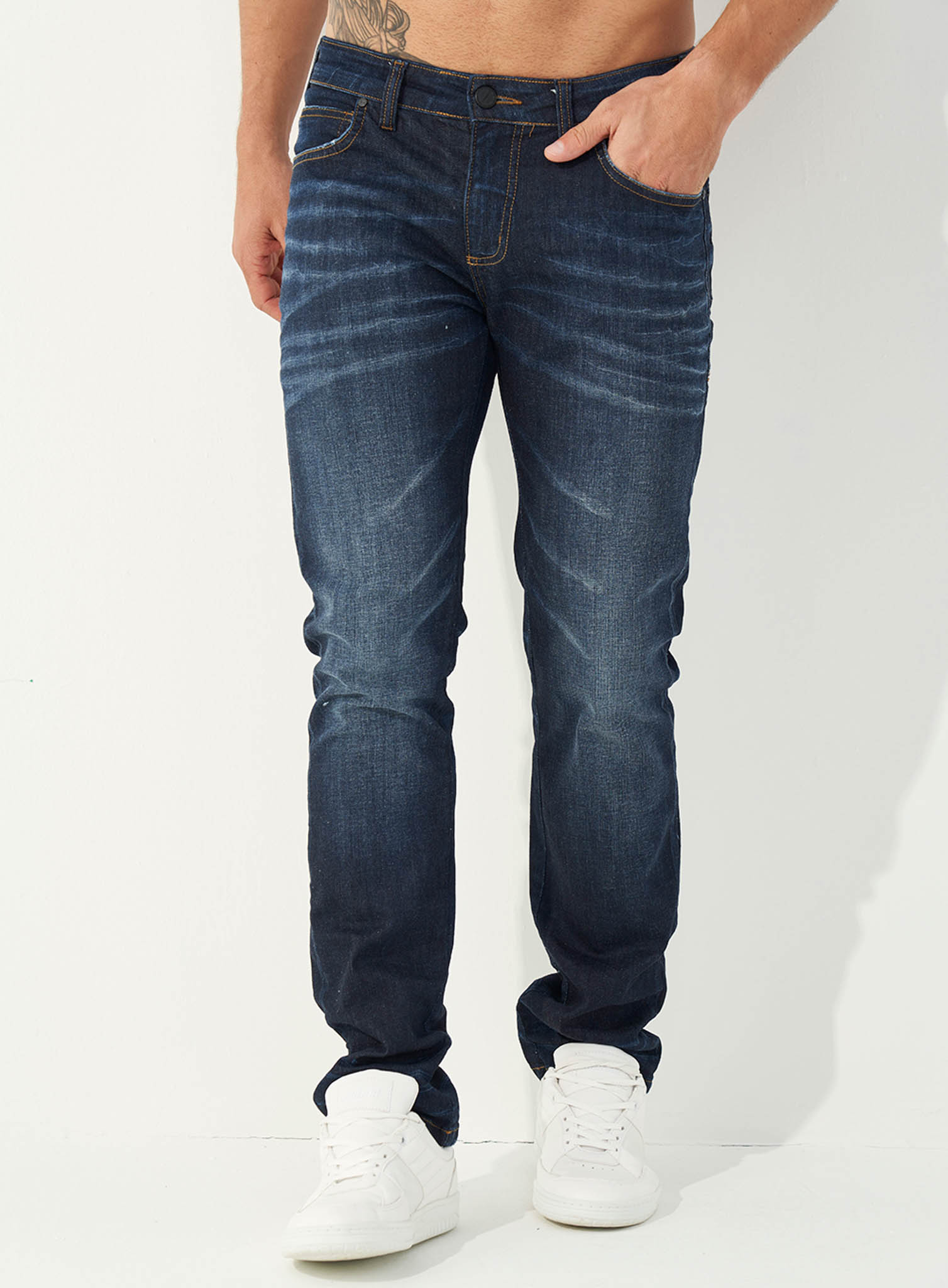 CALÇA JEANS ALEX SLIM 38 INDIGO
