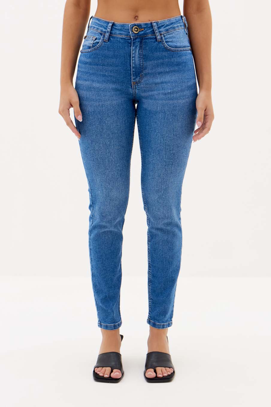 CALÇA JEANS MICHELE 38 INDIGO