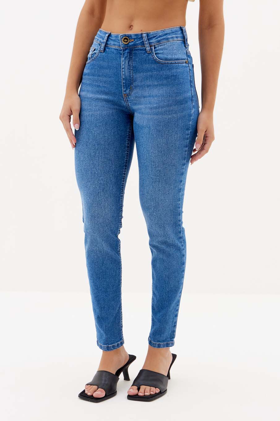 CALÇA JEANS MICHELE 38 INDIGO