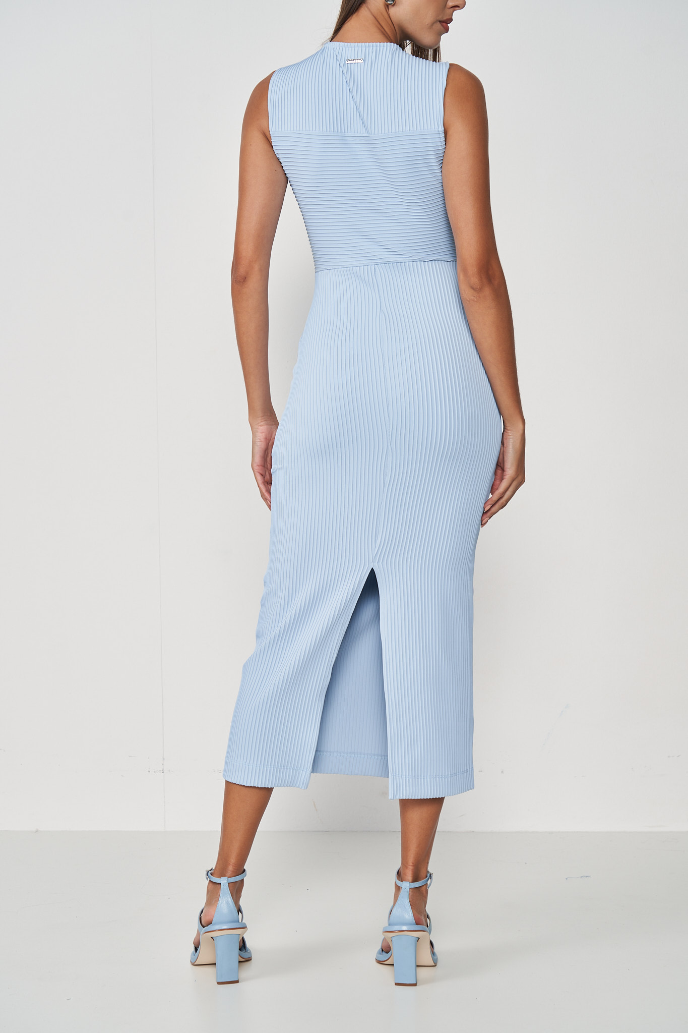 VESTIDO COLCCI G AZUL CASHMERE