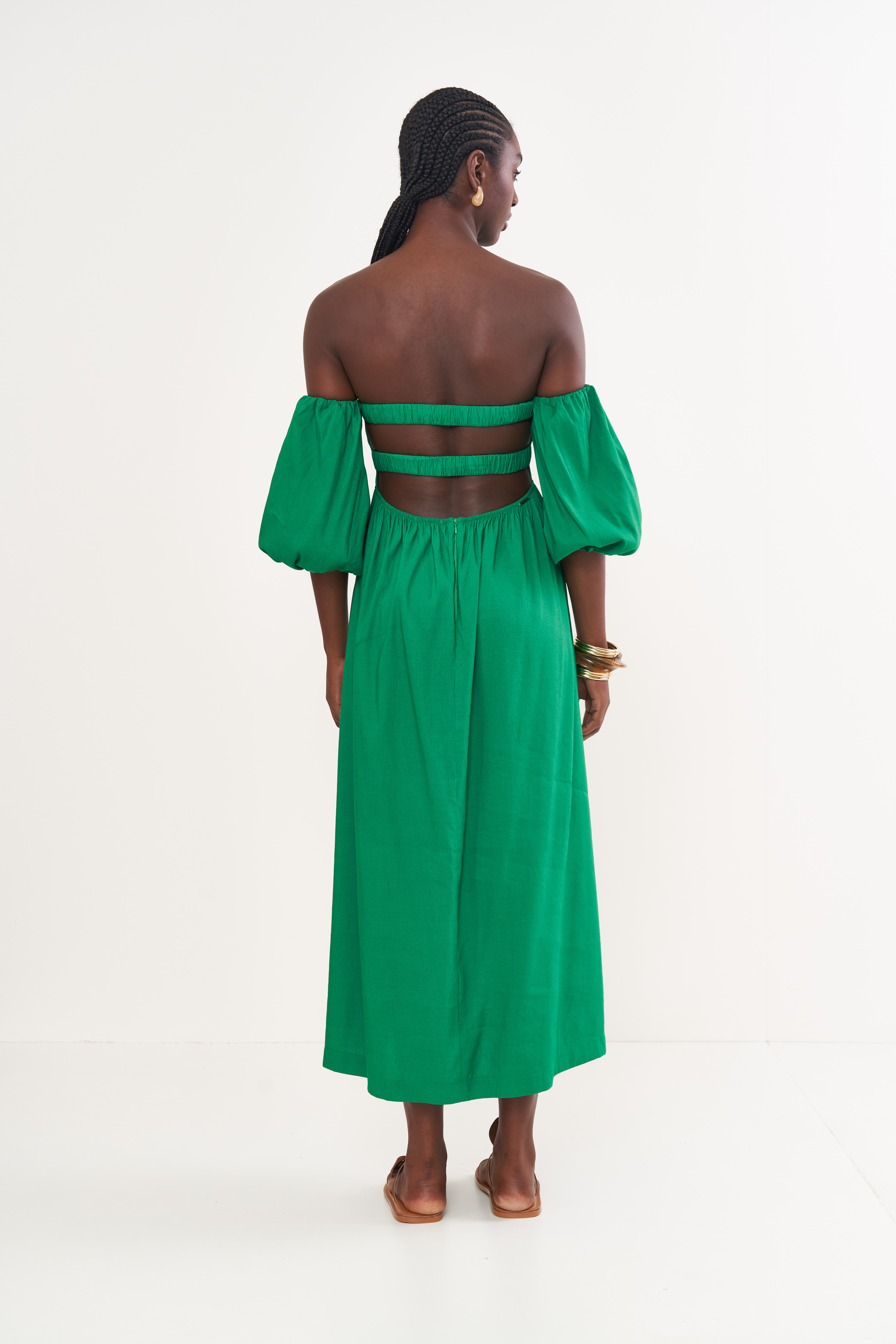 VESTIDO LINHO G VERDE VANITY