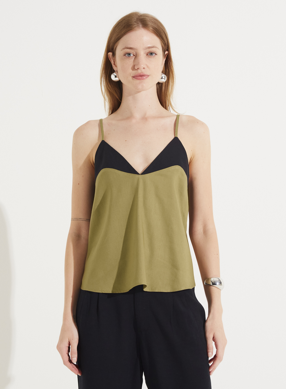BLUSA LINHO M PRETO/OFF