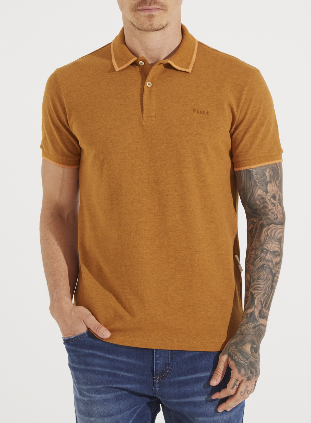 POLO FORUM M AMARELO MULAN