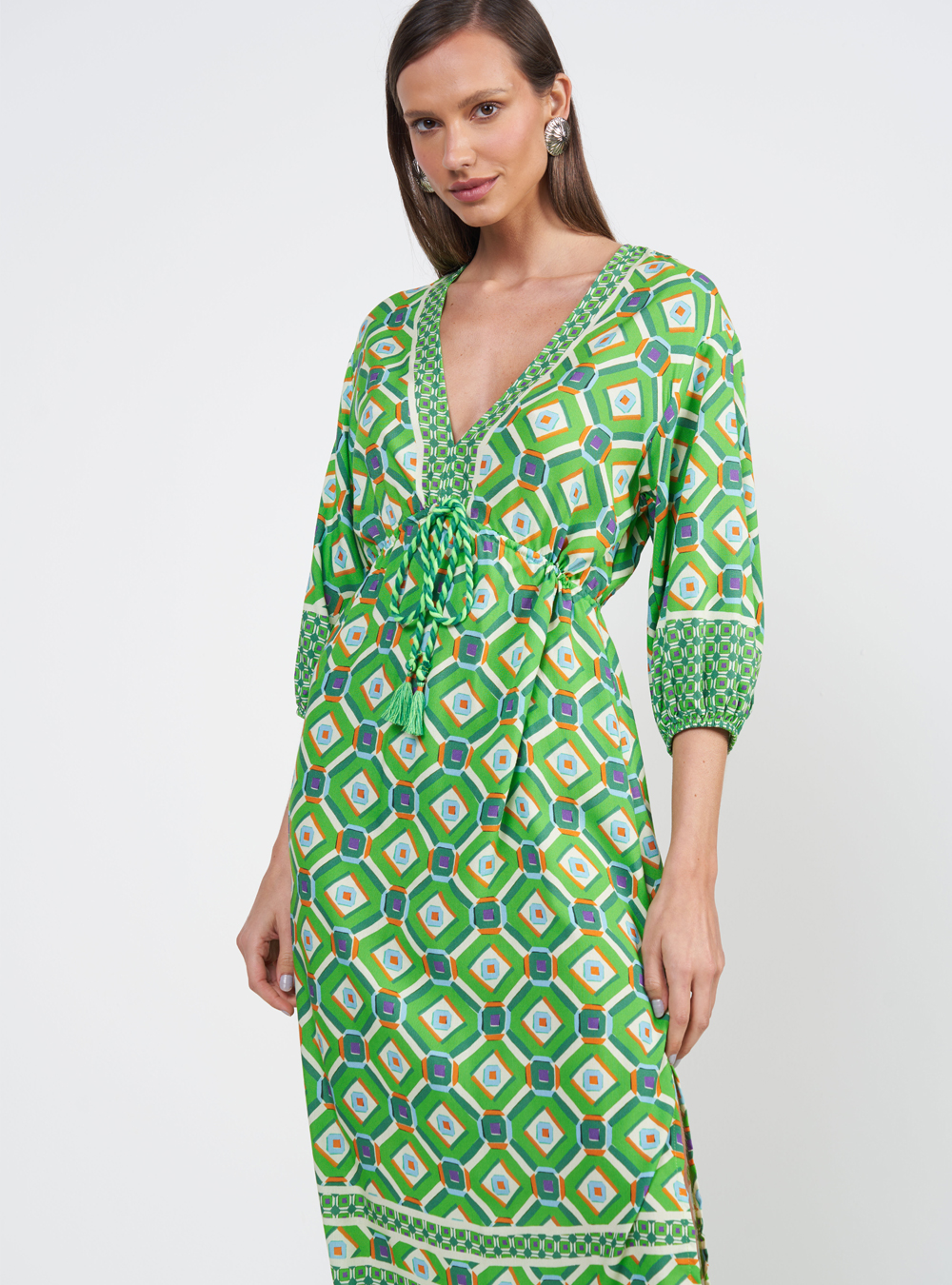 VESTIDO ESTAMPADO G AZULEJOS II