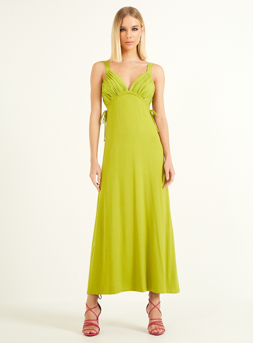 VESTIDO DETALHE LINHO M ROSA AYLA