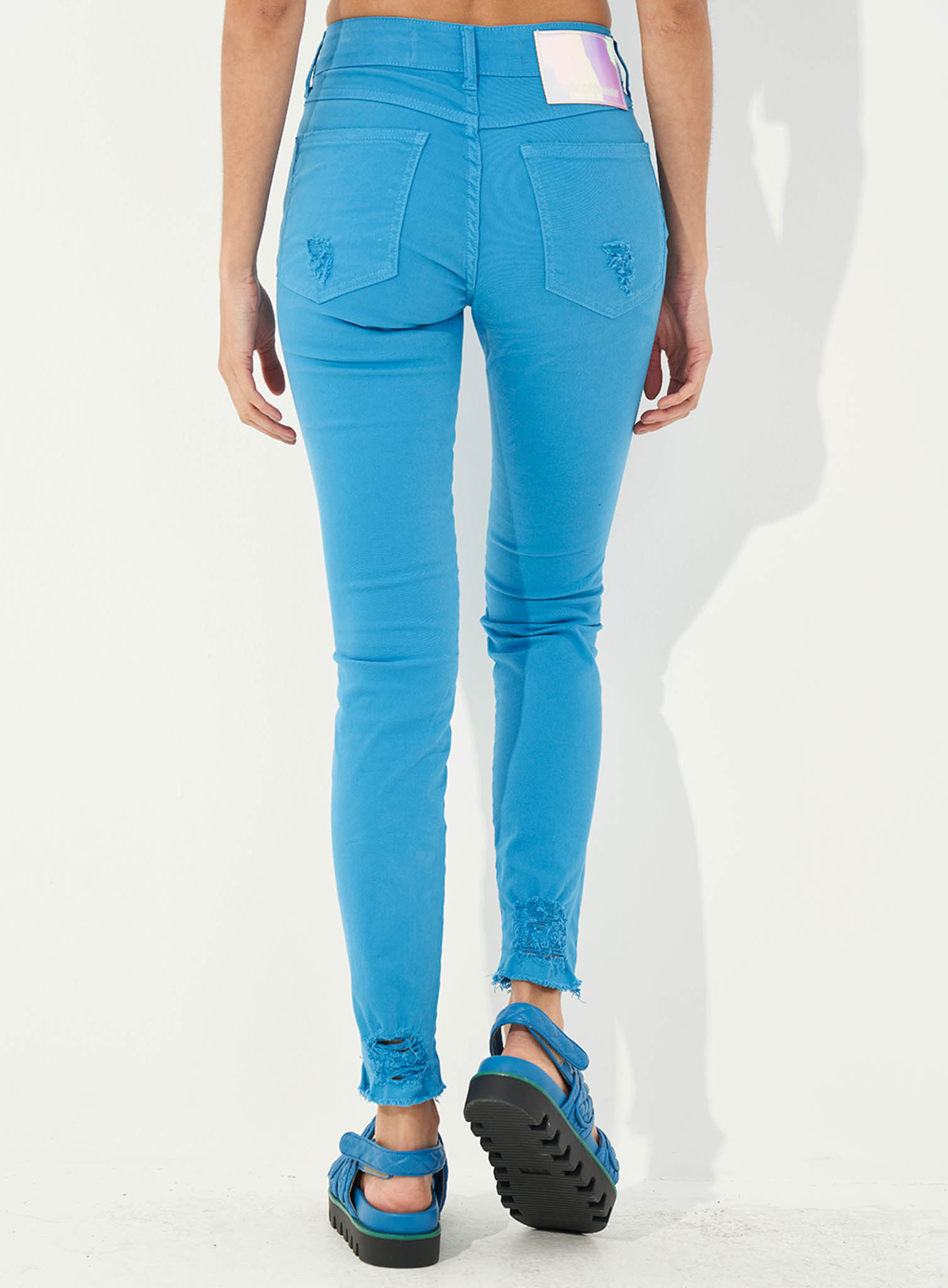 CALÇA SARJA BIA 36 AZUL BALTIMORE