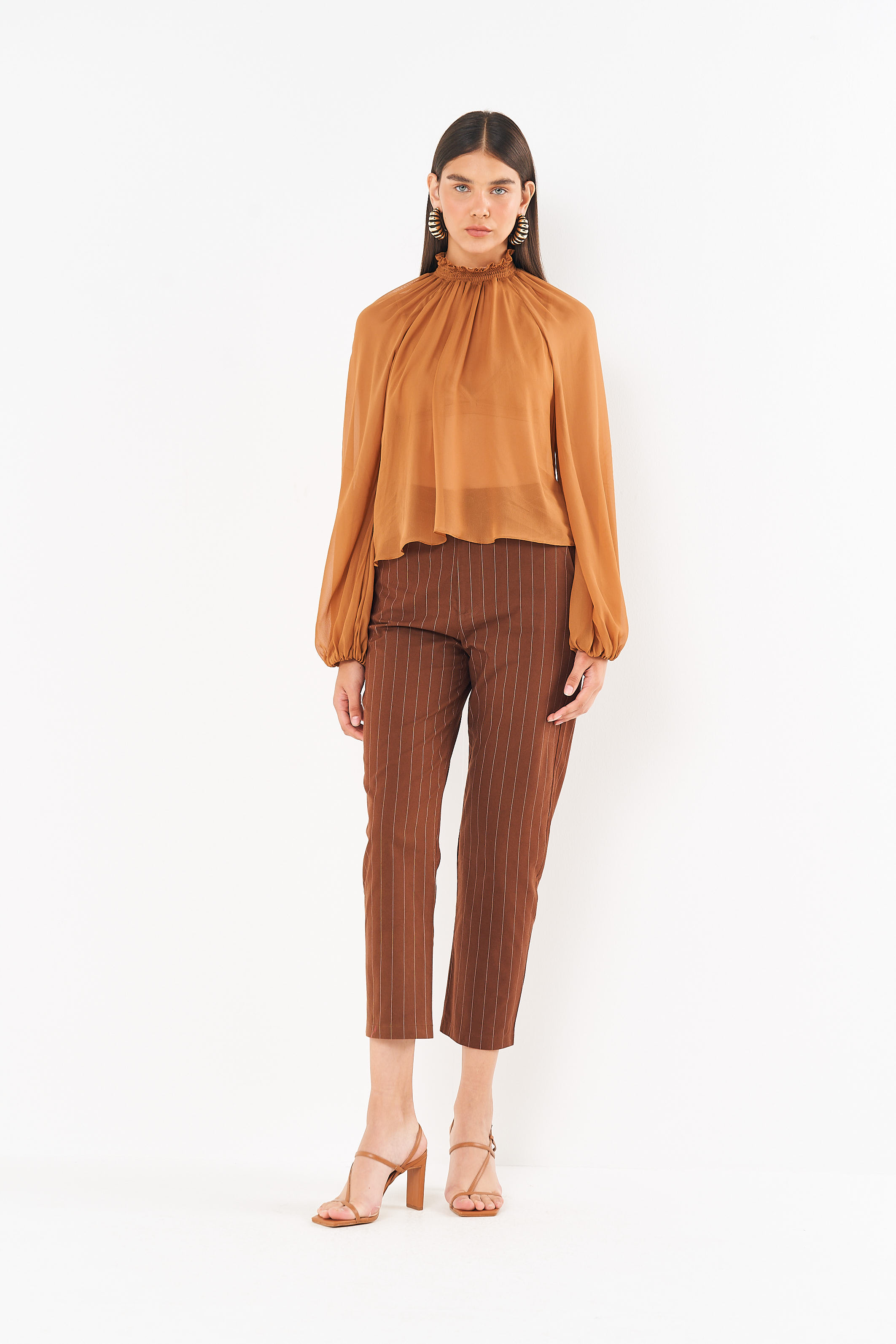 BLUSA COLCCI G MARROM EVERMORE