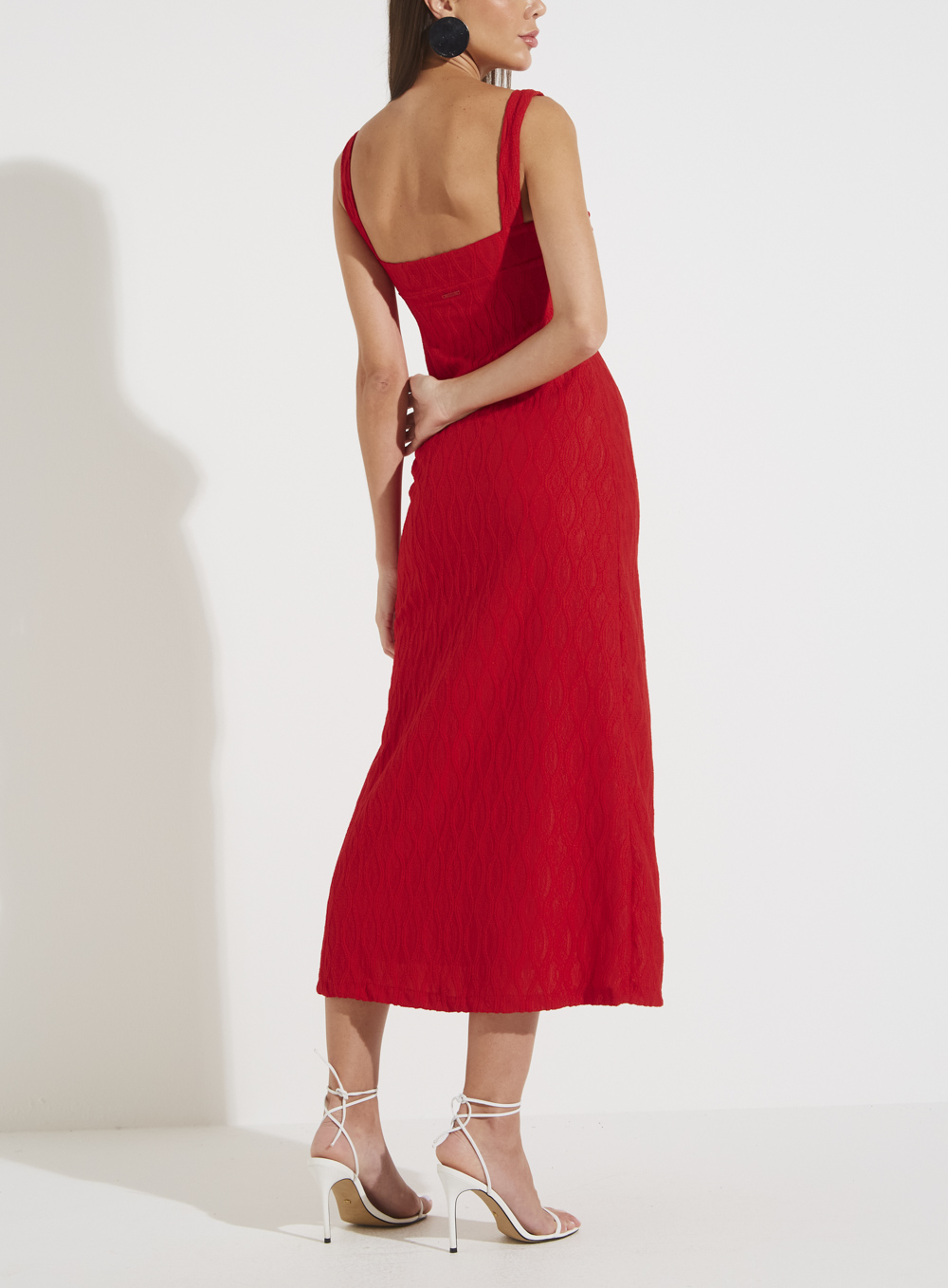 VESTIDO FORUM G VERMELHO SPARKLY
