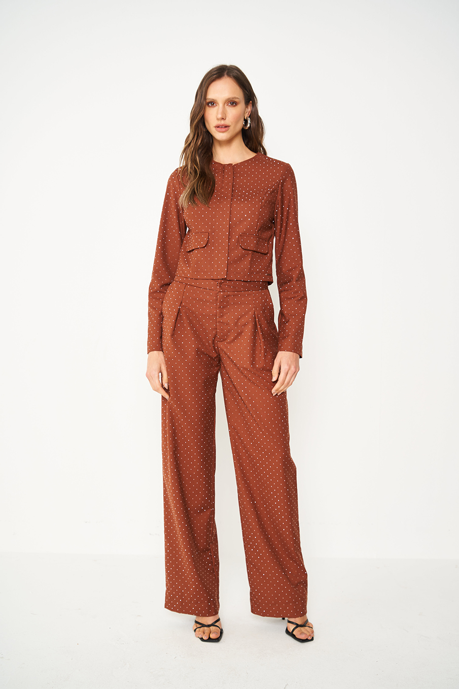 JAQUETA COLCCI PP MARROM/PRATA