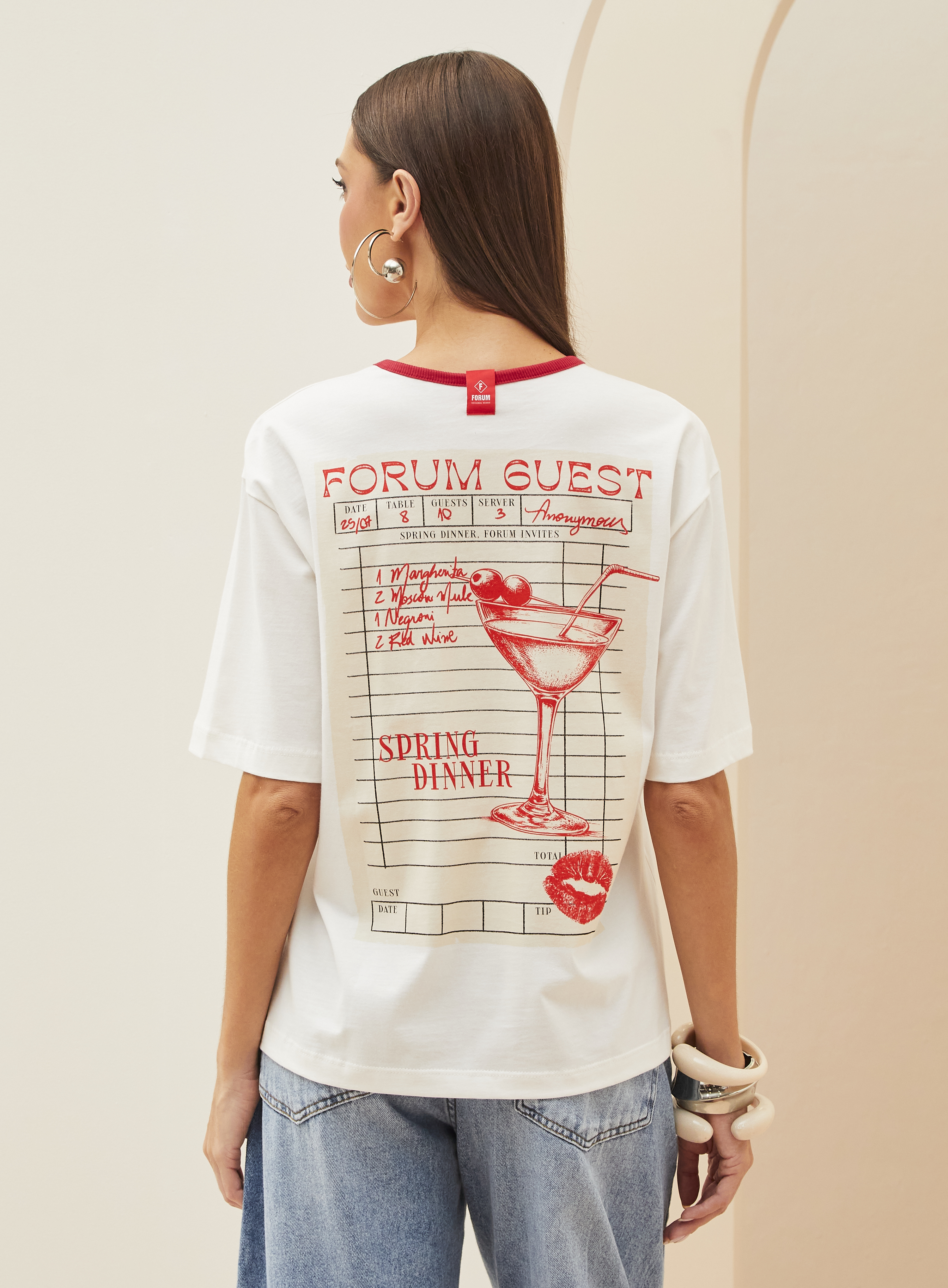 CAMISETA FORUM G BEGE AFFOGATO