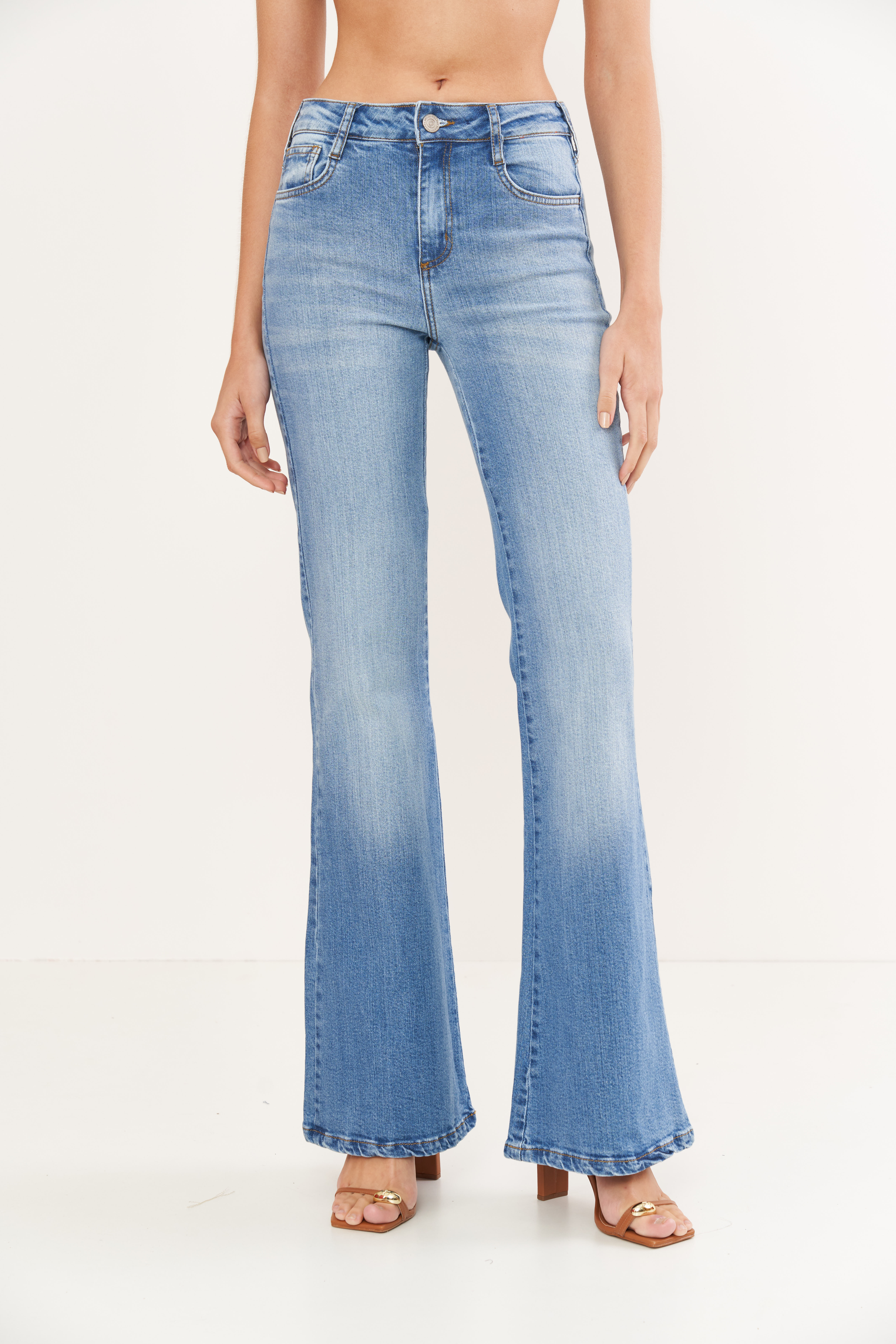 CALÇA JEANS NOVA YORK FLARE 42 INDIGO