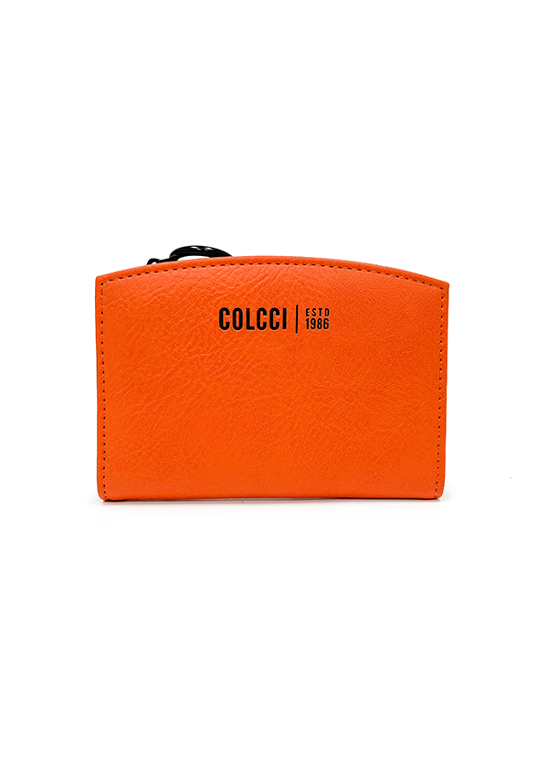 CARTEIRA FEM COLCCI PEQUENA TEXTURA U CARAMELO