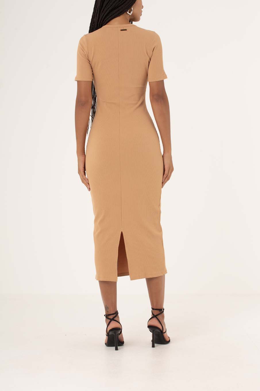 VESTIDO CANELADO G ROSA PIPELINE