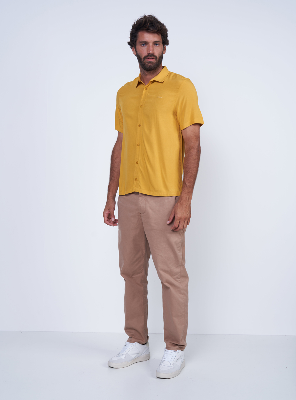 CAMISA RELAX GG AMARELO OCHRE