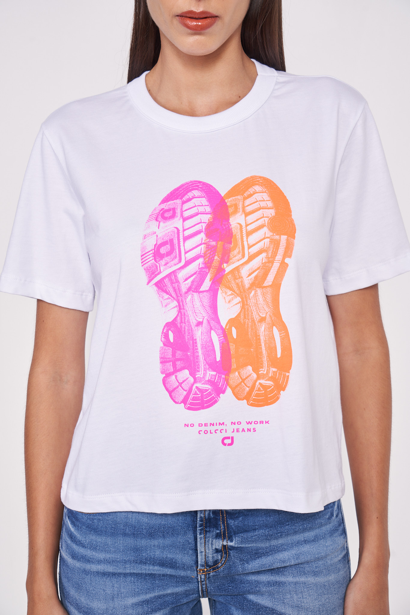 CAMISETA COLCCI JEANS G BRANCO