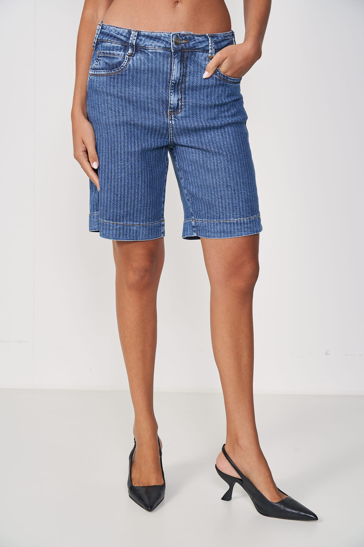BERMUDA JEANS JADE 38 INDIGO