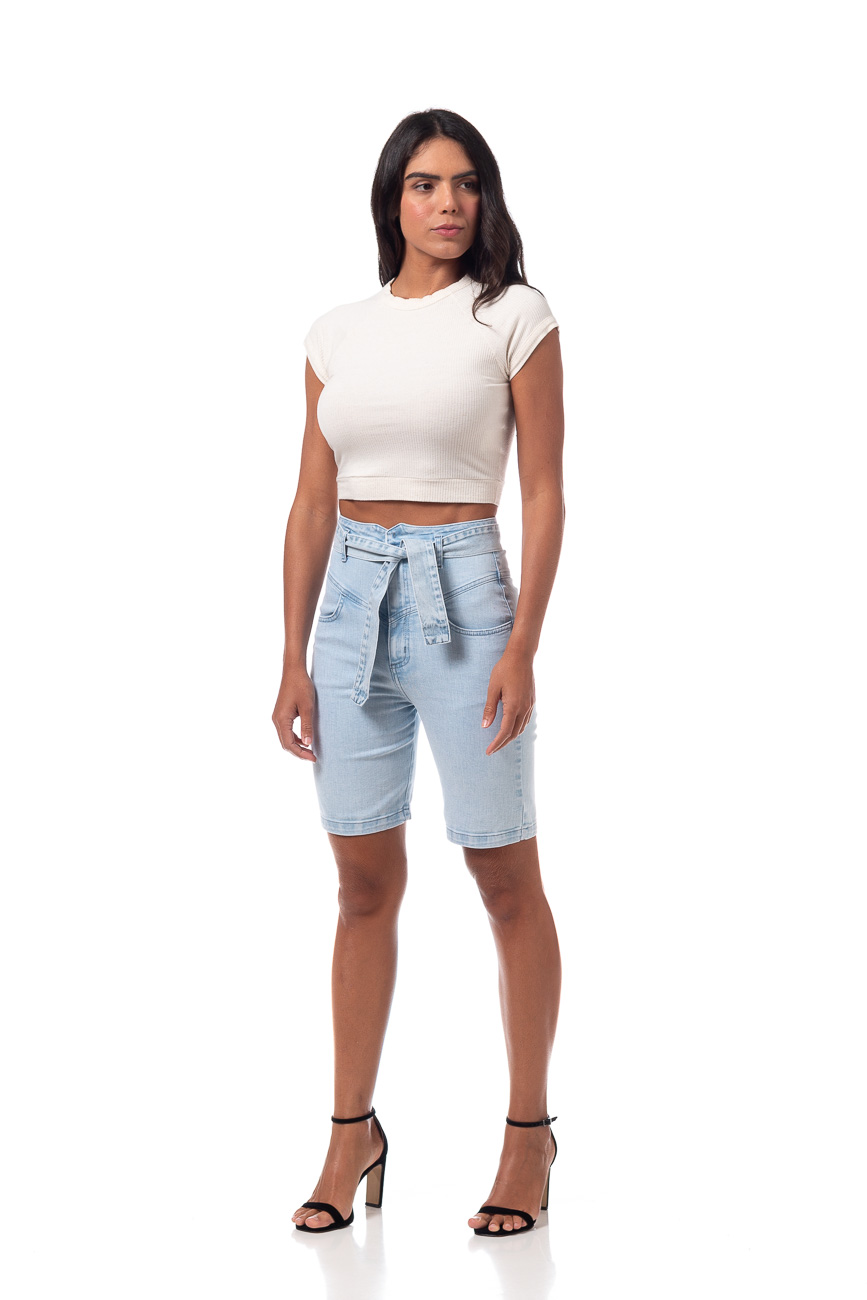 BERMUDA JEANS CAMILA 34 INDIGO