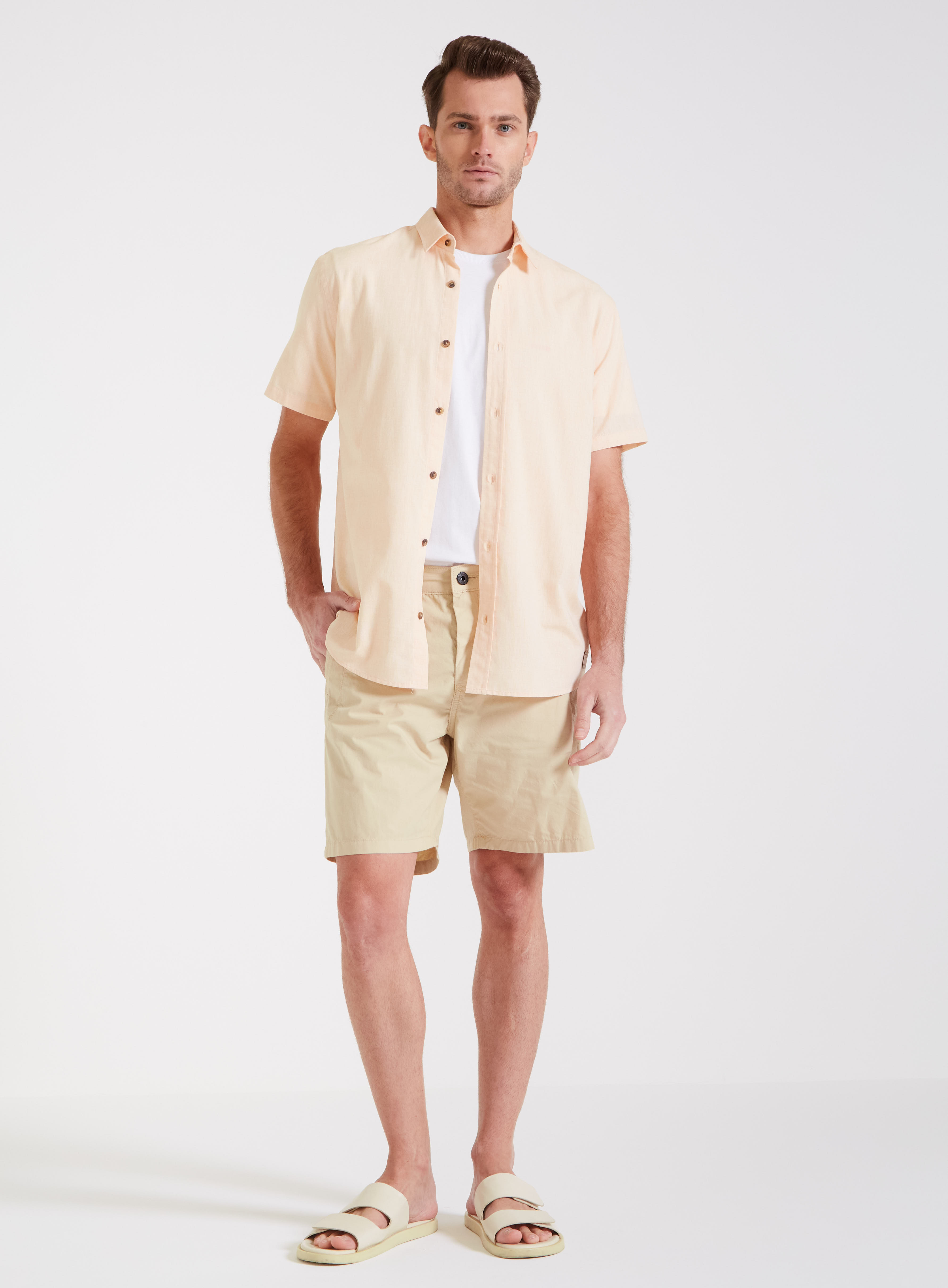 CAMISA RELAX GG LARANJA/BRANCO