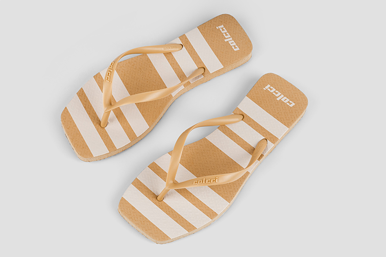 CHINELO FEM COLCCI LINHAS CLASSIC 33-34 BEGE BIENT