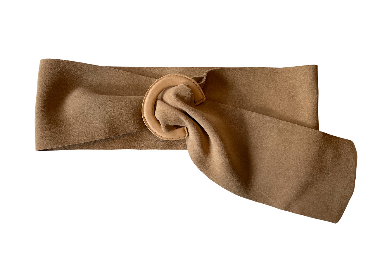 CINTO FAIXA CAMURÇA FEMININO COLCCI 85 BEGE