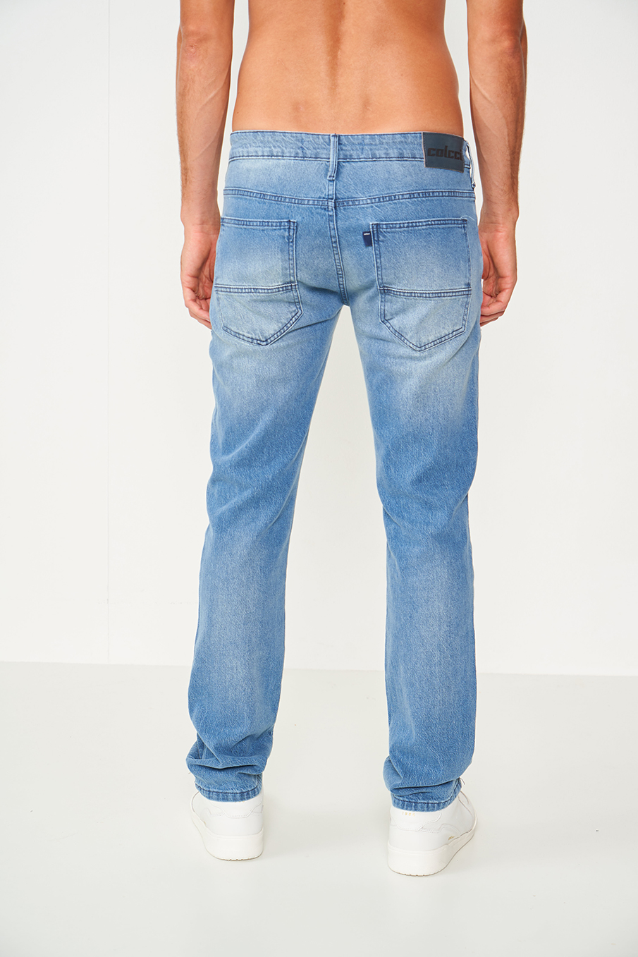 CALÇA JEANS ALEX SLIM 42 INDIGO