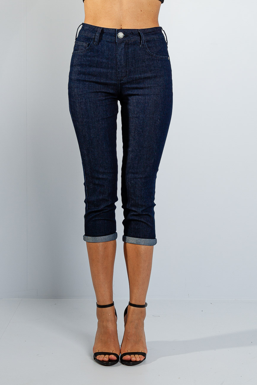 CALÇA JEANS MICHELLE HIGH CAPRI 36 INDIGO