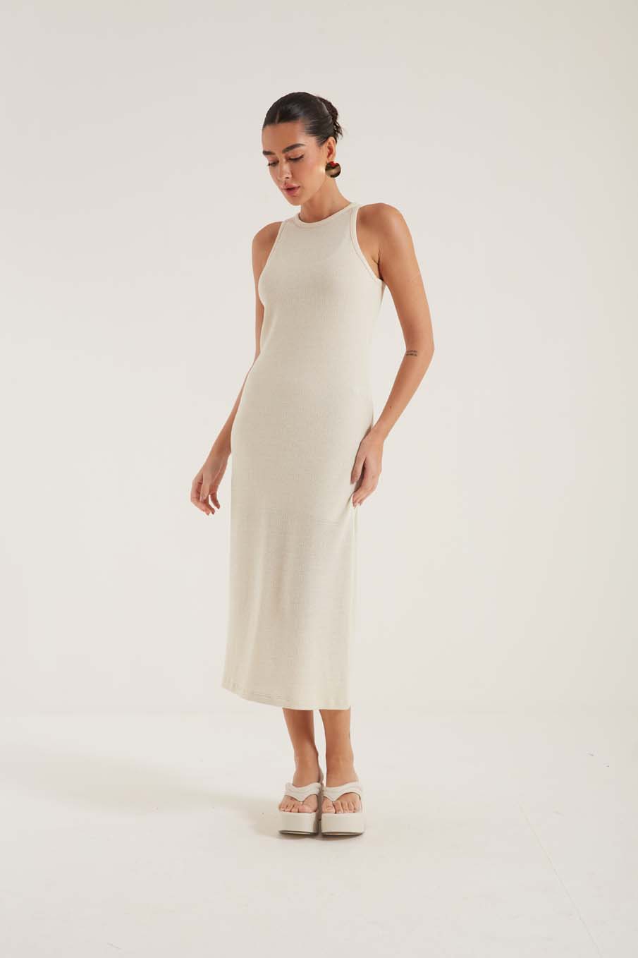 VESTIDO TRITON M BEGE ITALIAN