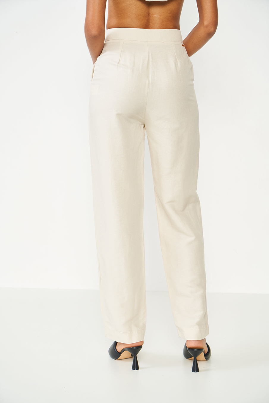 CALÇA LINHO 40 PRETO