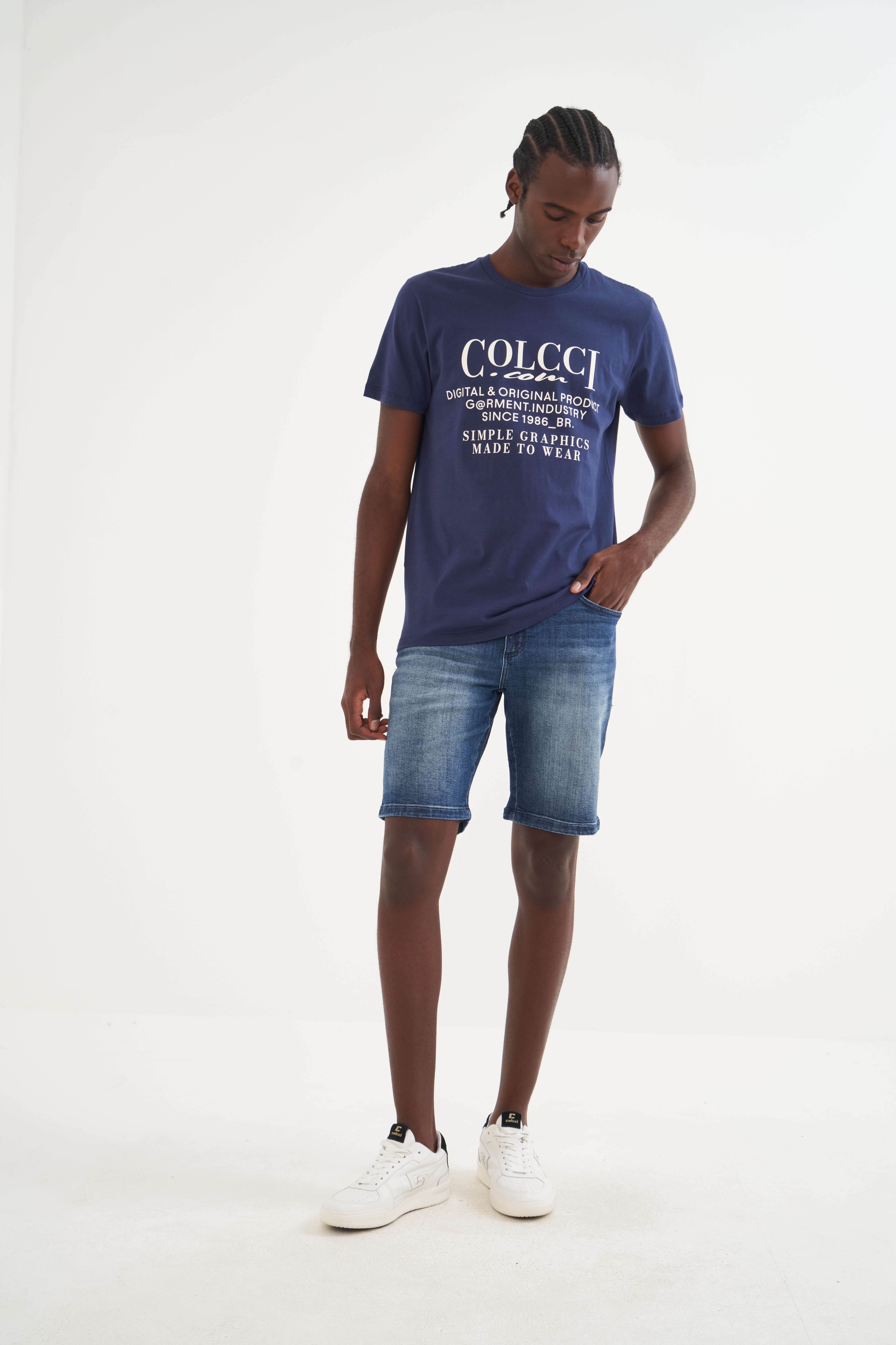 CAMISETA COLCCI GG AZUL DARKNESS