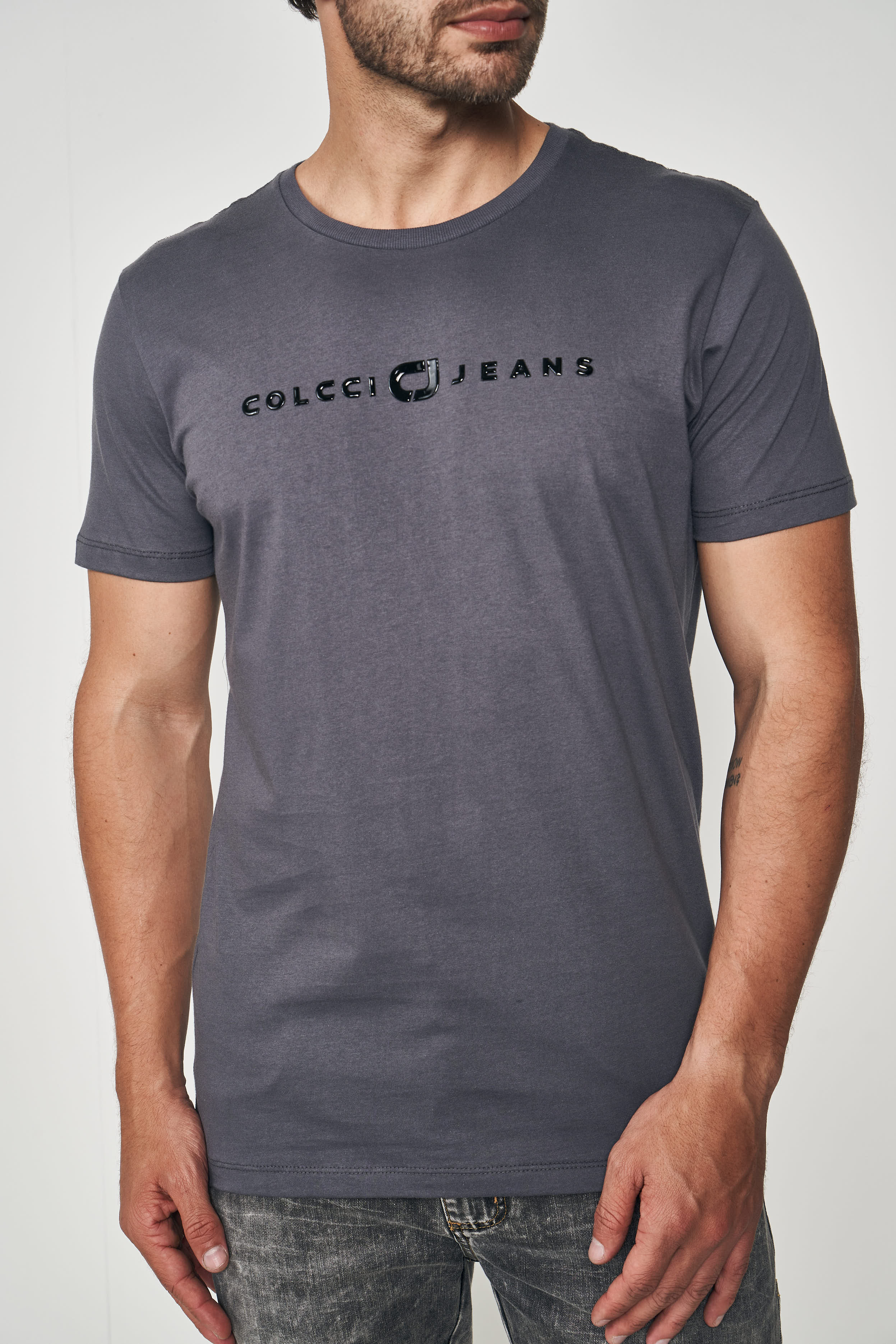 CAMISETA COLCCI JEANS G CINZA ASFALTO