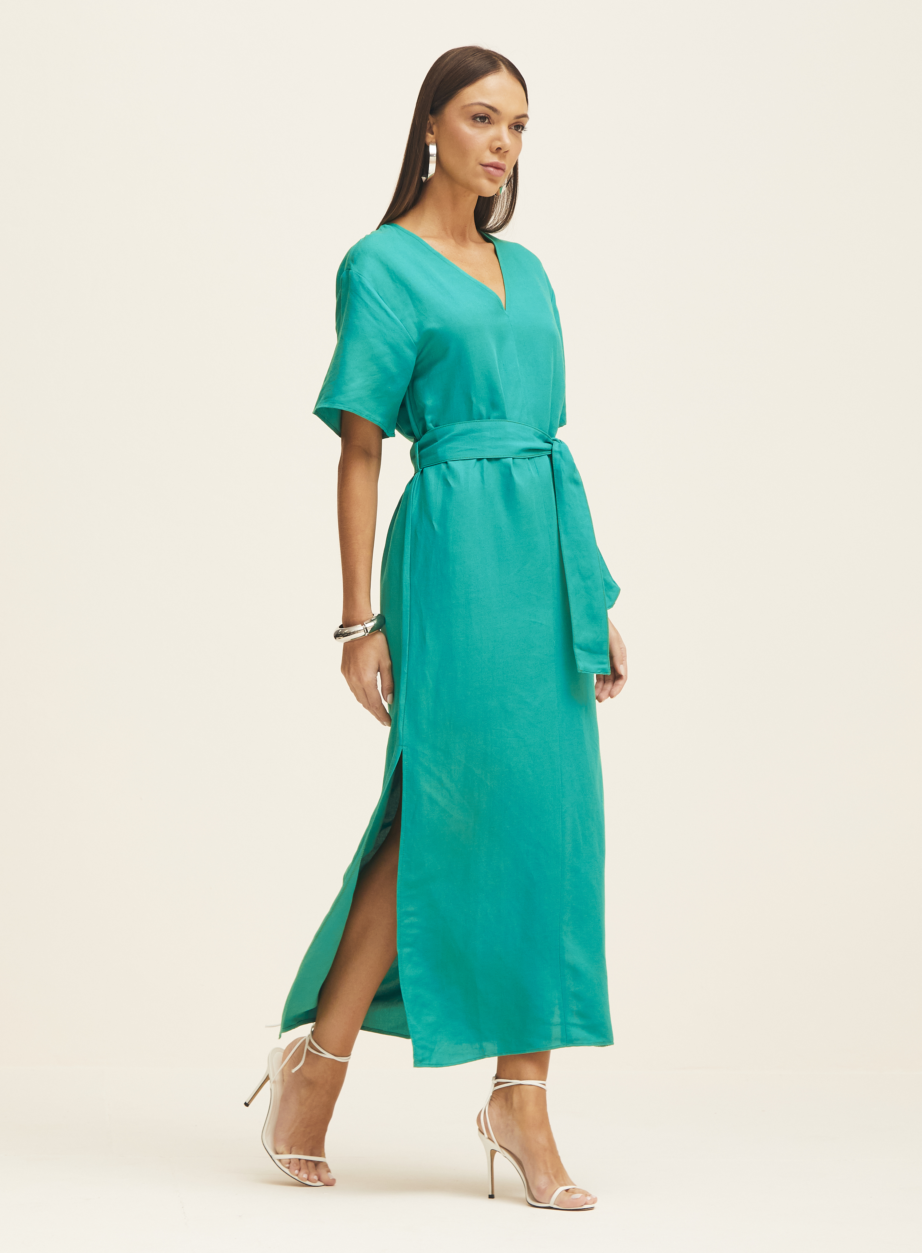 VESTIDO LINHO G VERDE JOLLY