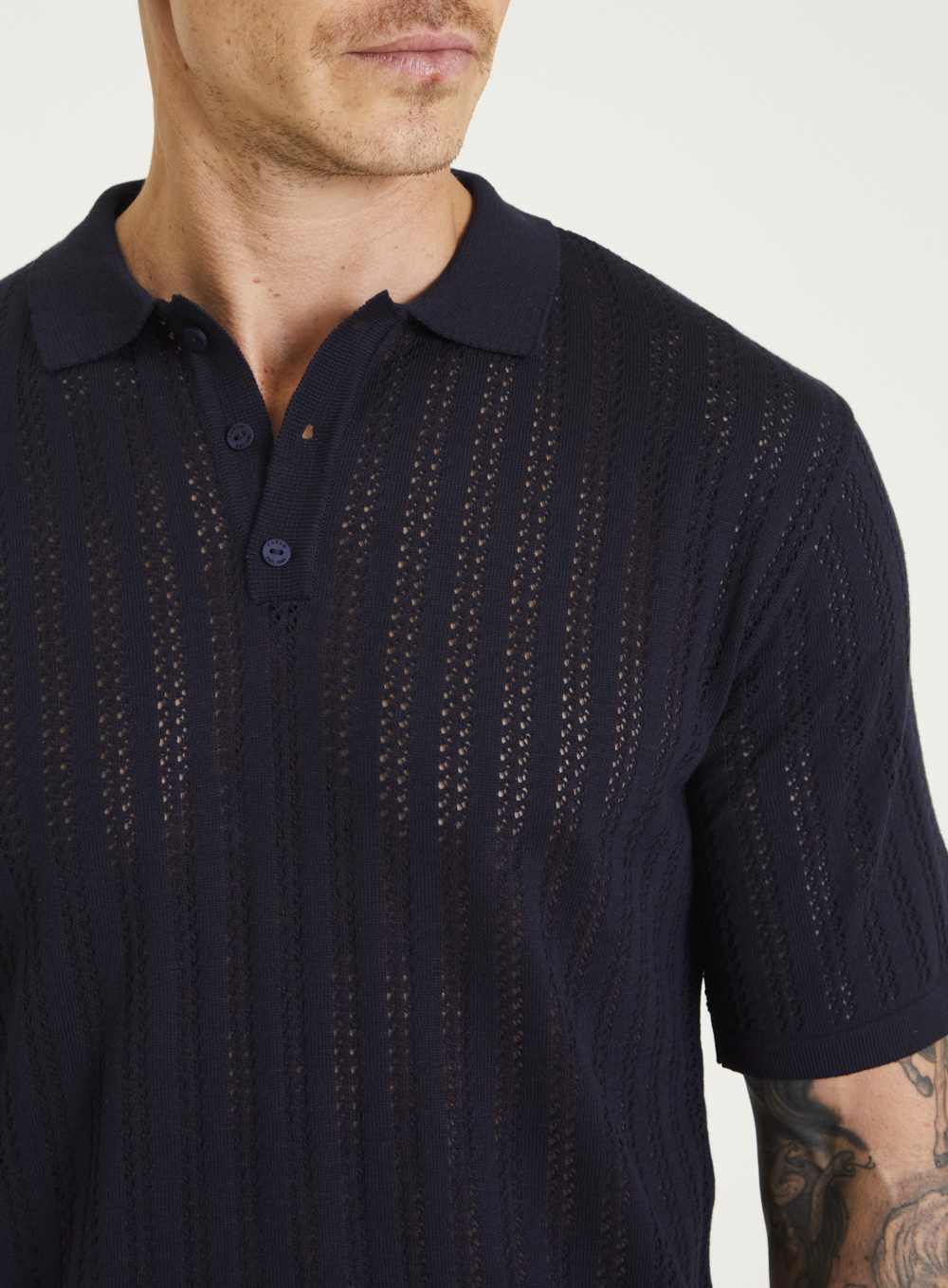 POLO TRICÔ M AZUL DARKNESS