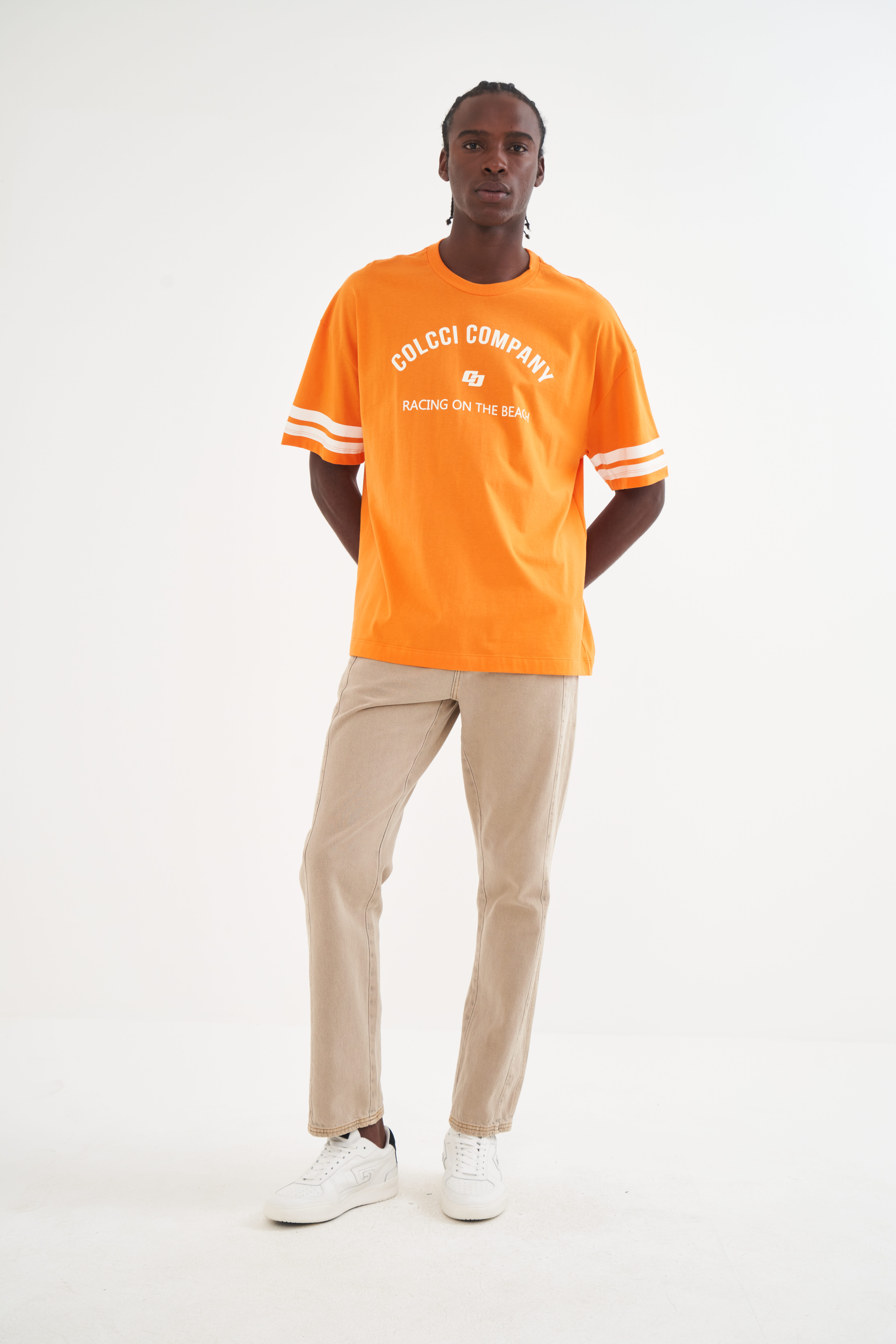 CAMISETA COLCCI P LARANJA SALMONA