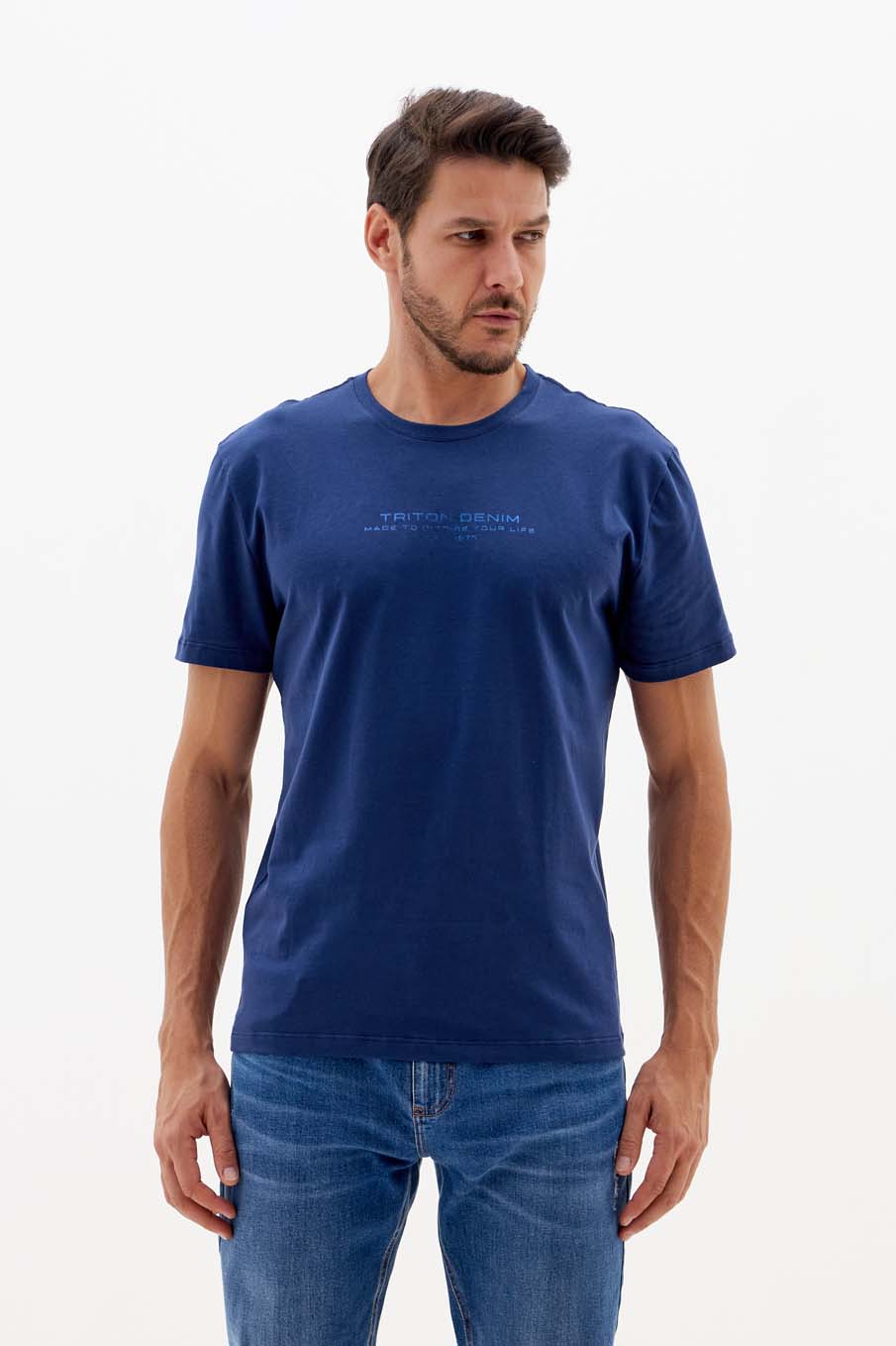 CAMISETA ALGODÃO GG AZUL DARKNESS