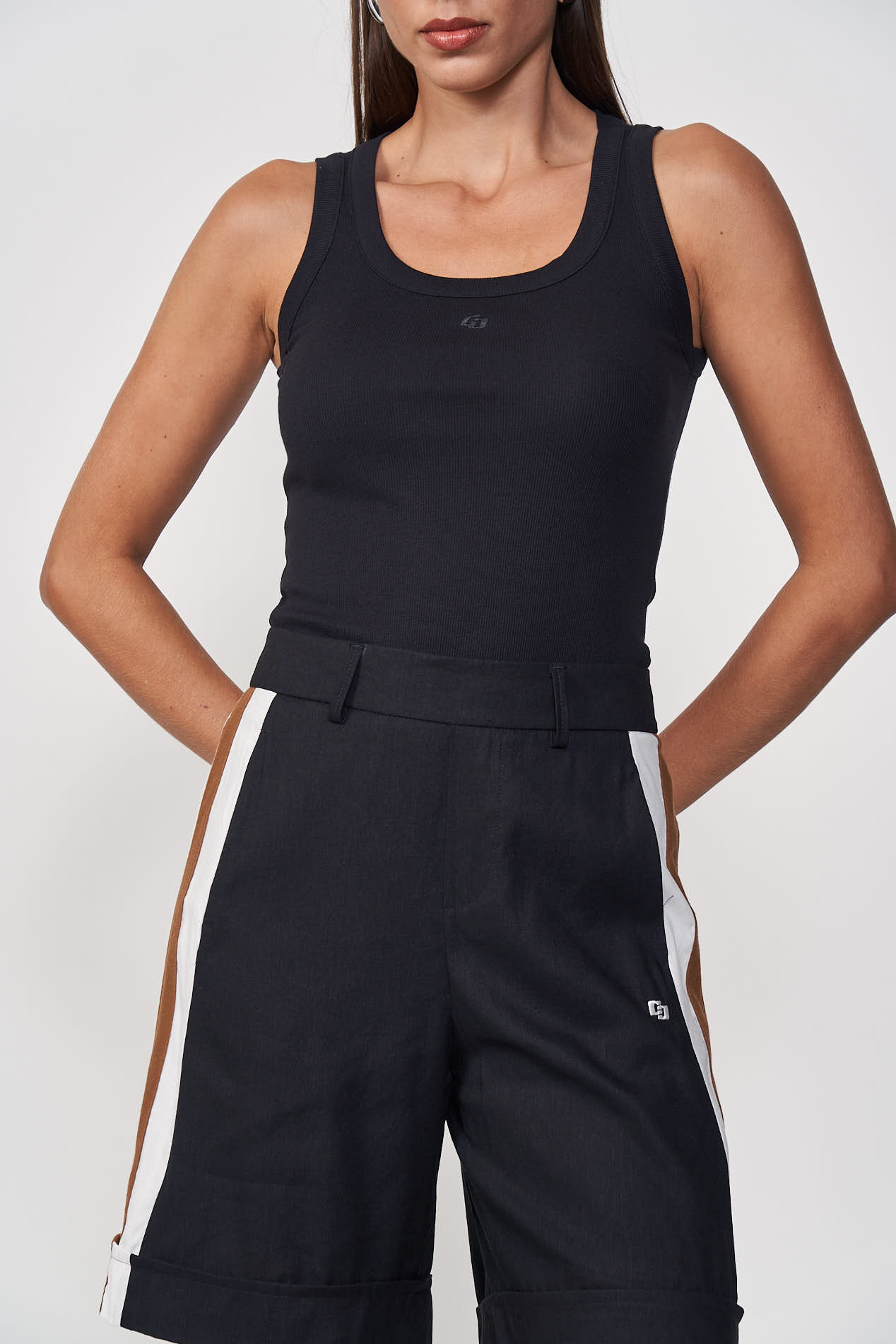REGATA COLCCI PACK 2PEÇAS P BRANCO/PRETO