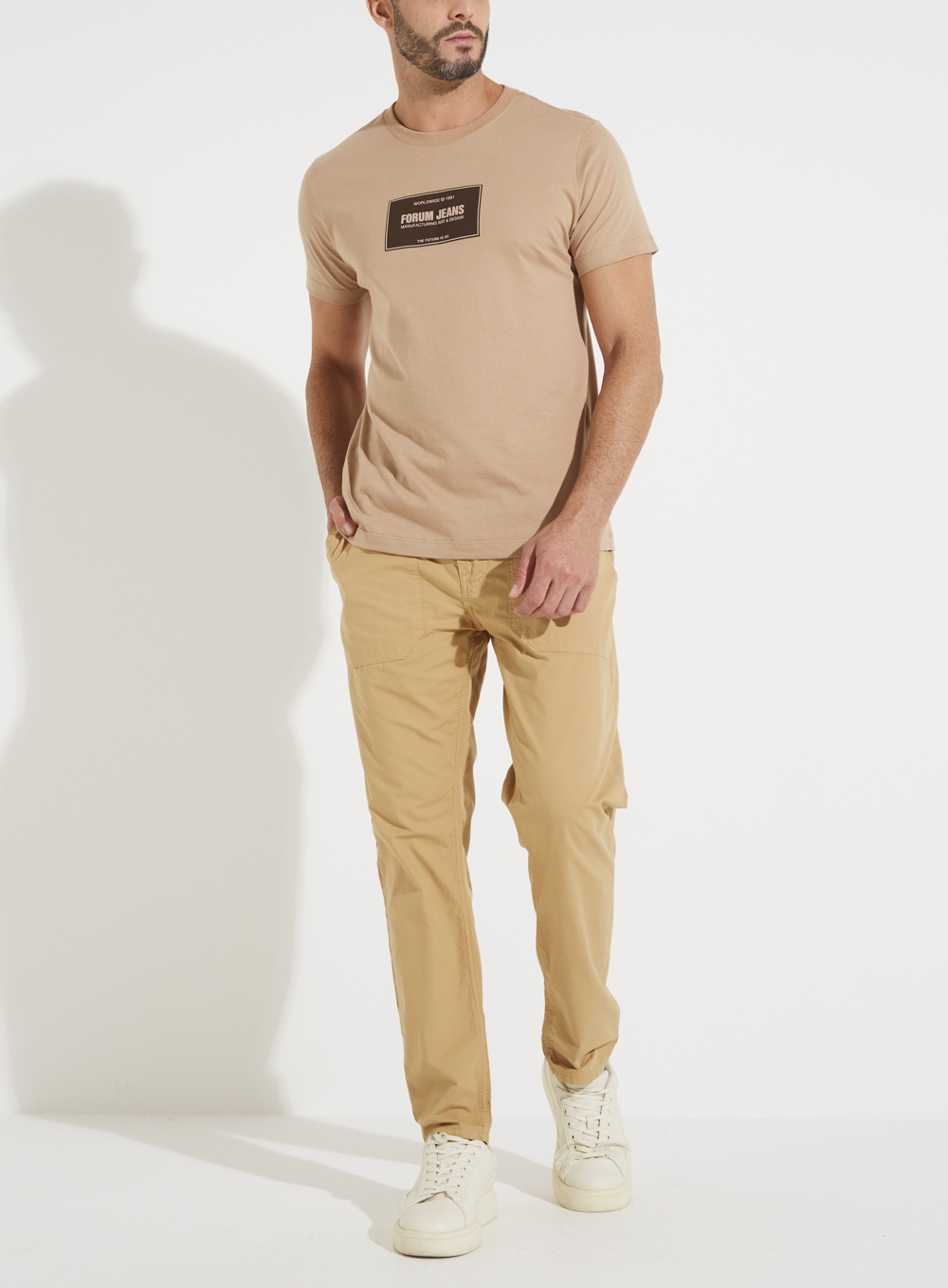 CAMISETA FORUM M BEGE RUTITO