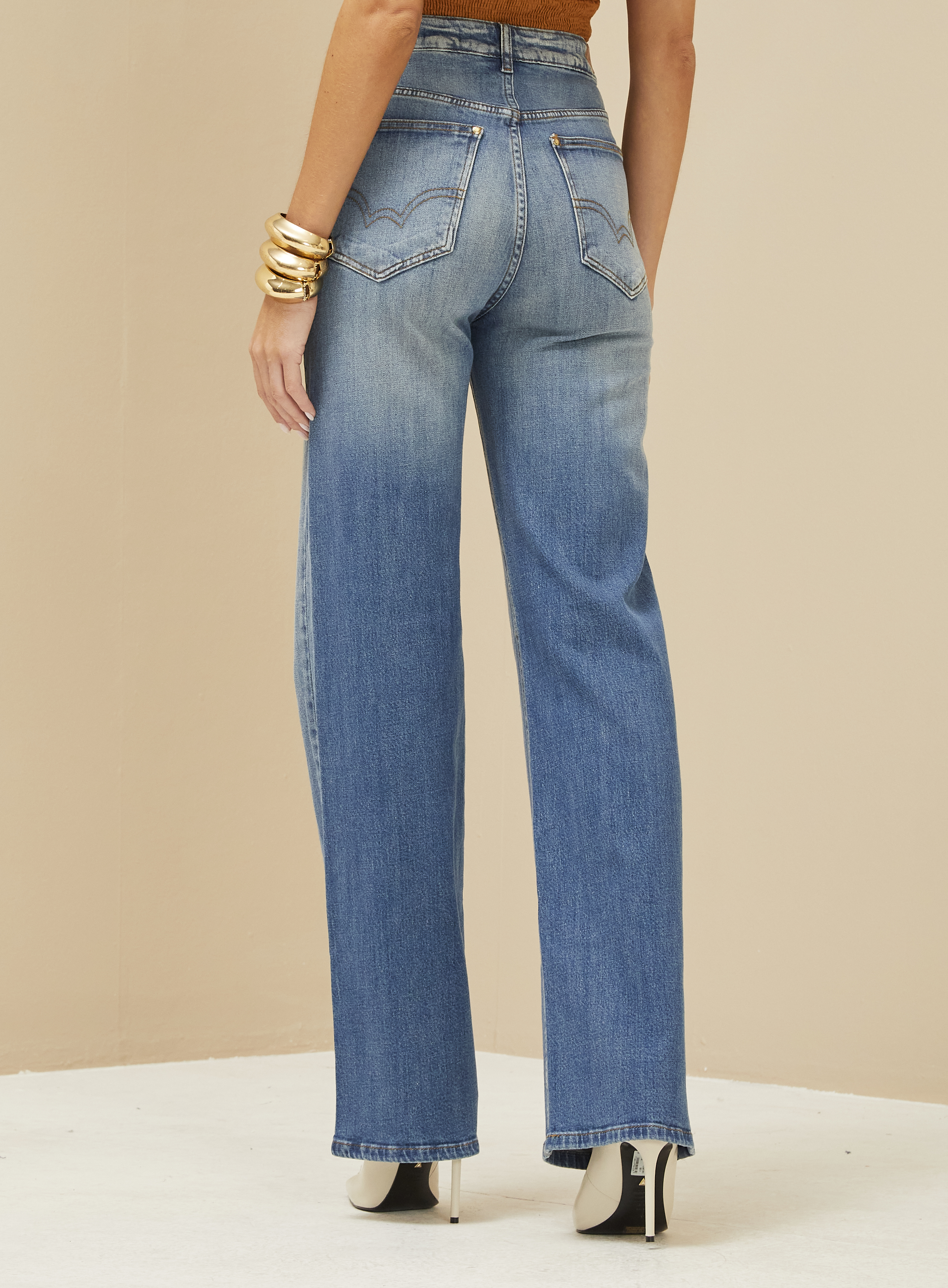 CALÇA JEANS BELLA STRETCH 44 INDIGO