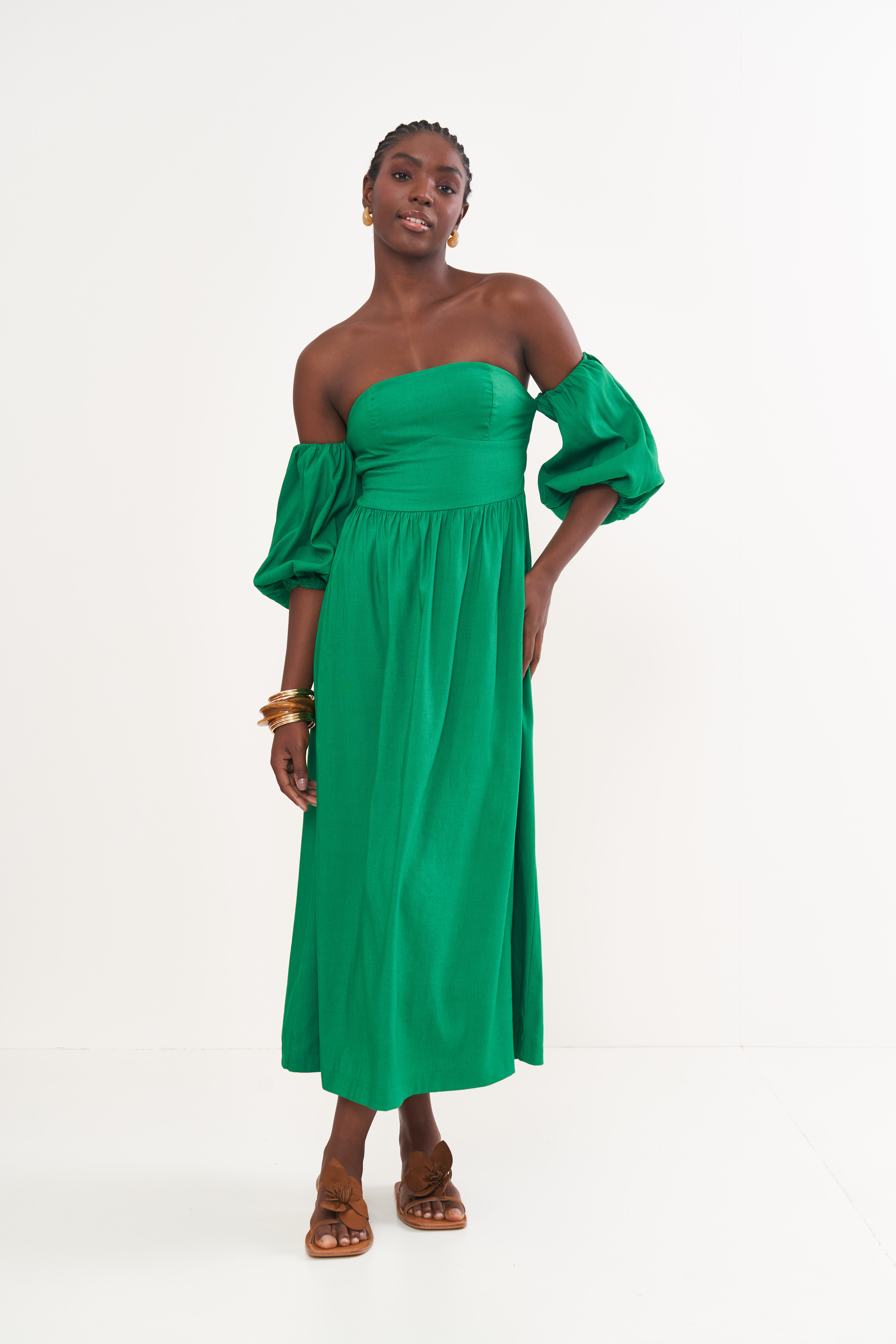 VESTIDO LINHO G VERDE VANITY
