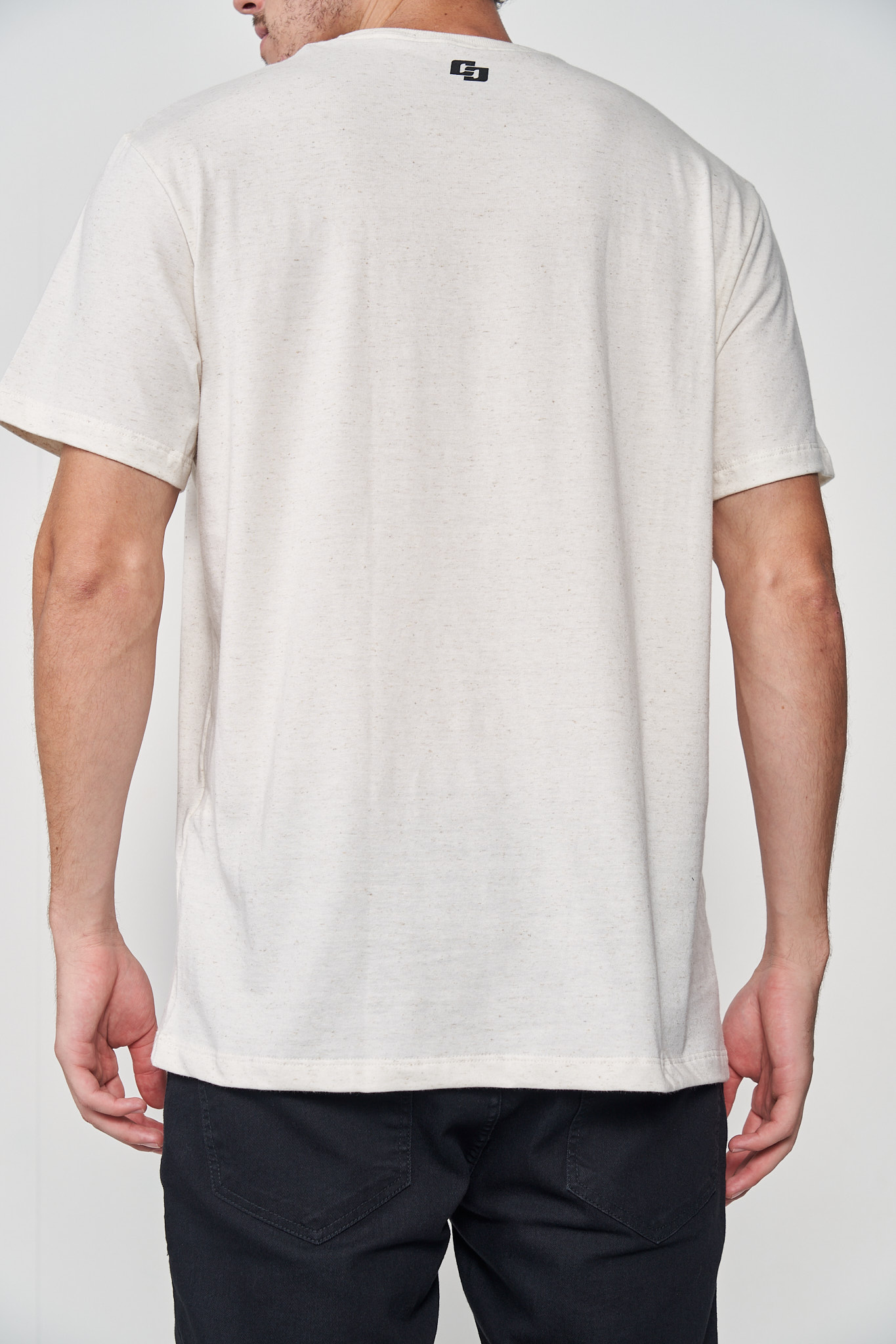 CAMISETA LINHO GG OFF/BEGE