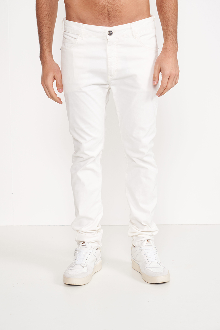 CALÇA SARJA FELIPE SKINNY 48 AZUL WINDY BLUE