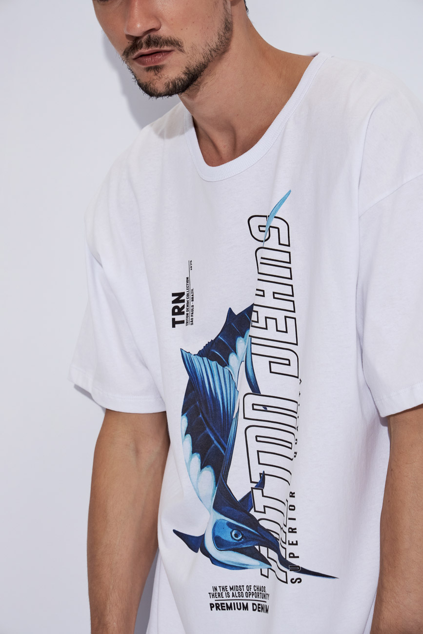 CAMISETA ESTAMPADA M BRANCO