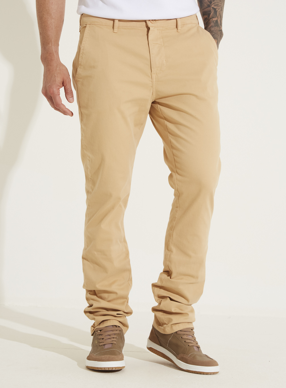 CALÇA SARJA VITOR 38 BEGE BEAR