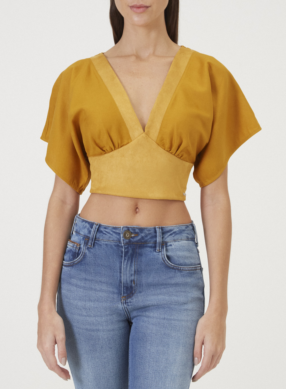 BLUSA LINHO PP AMARELO SWIFT