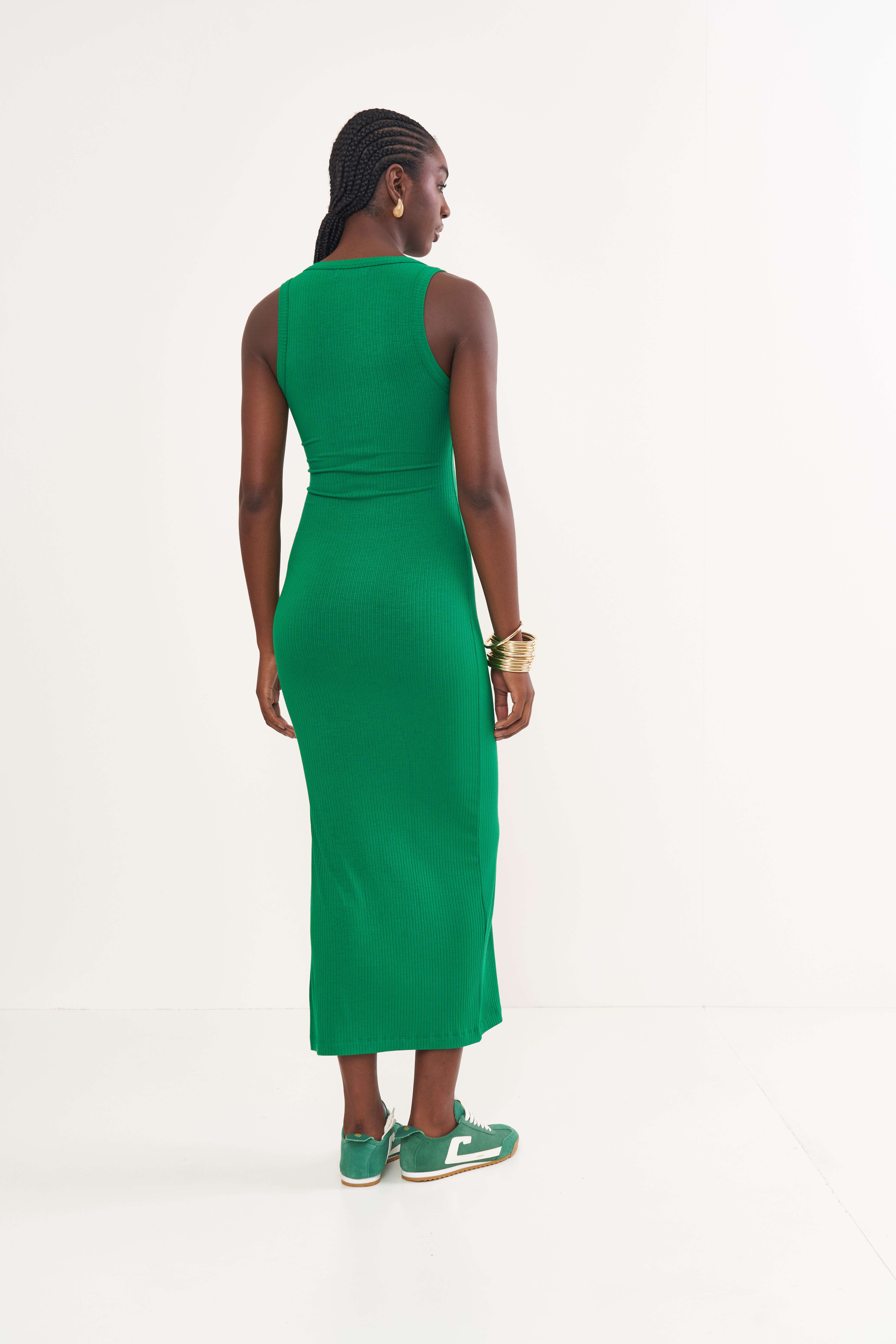 VESTIDO CANELADO G VERMELHO IFE