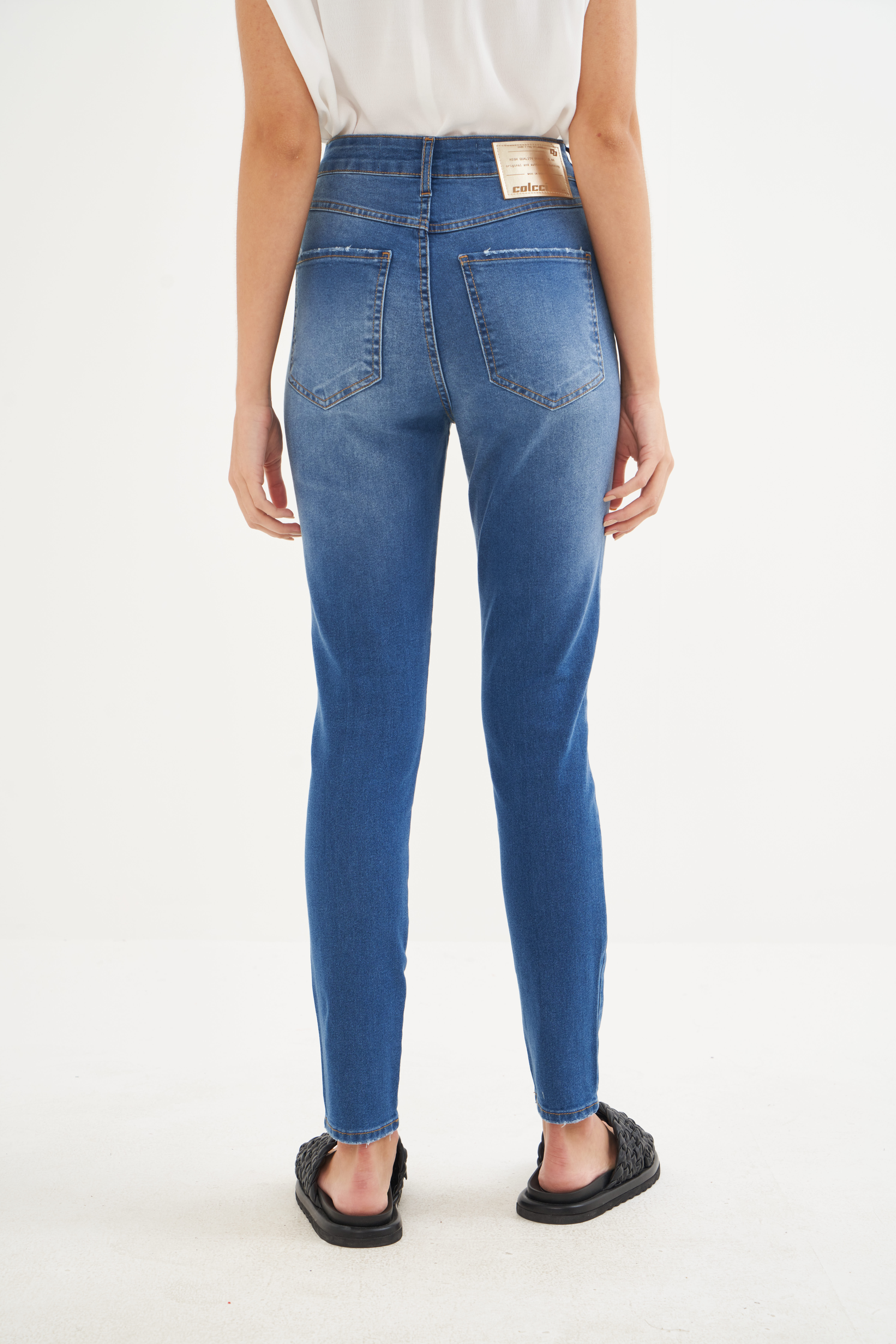CALCA JEANS BRUNA STRETCH 38 INDIGO