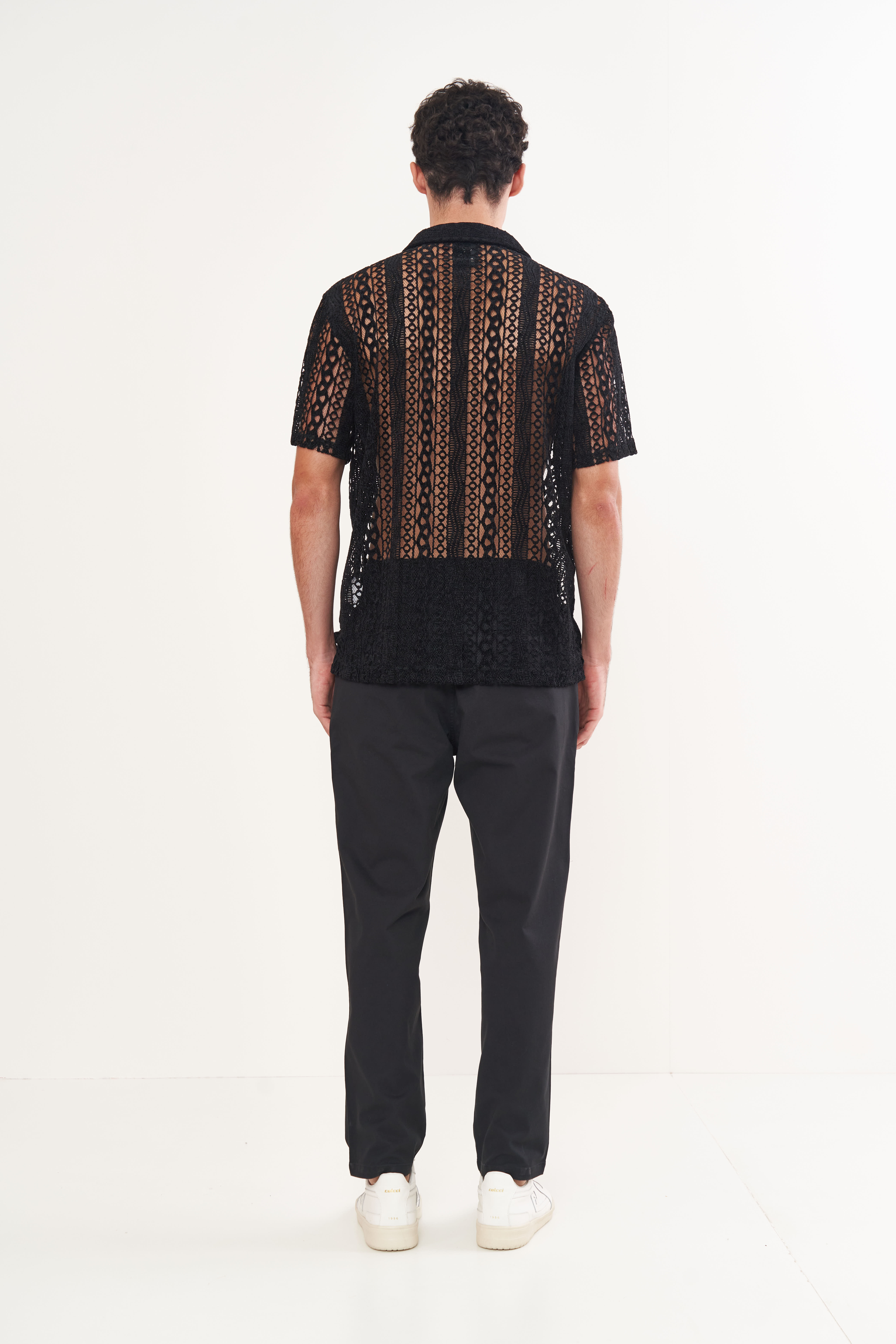 CAMISA RENDA BOX PP PRETO