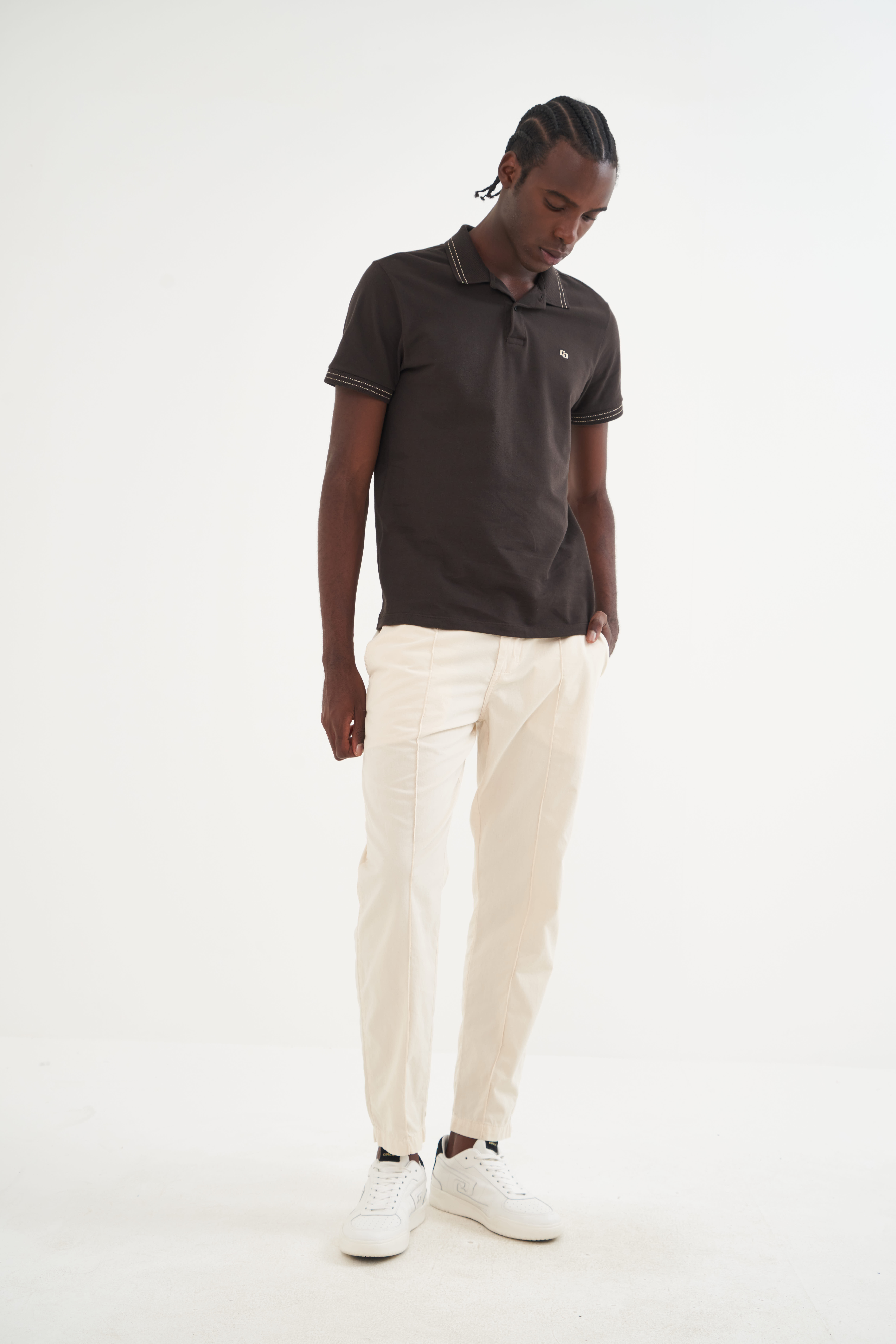 CALÇA SARJA NEW CHINO 38 BEGE ITALIAN