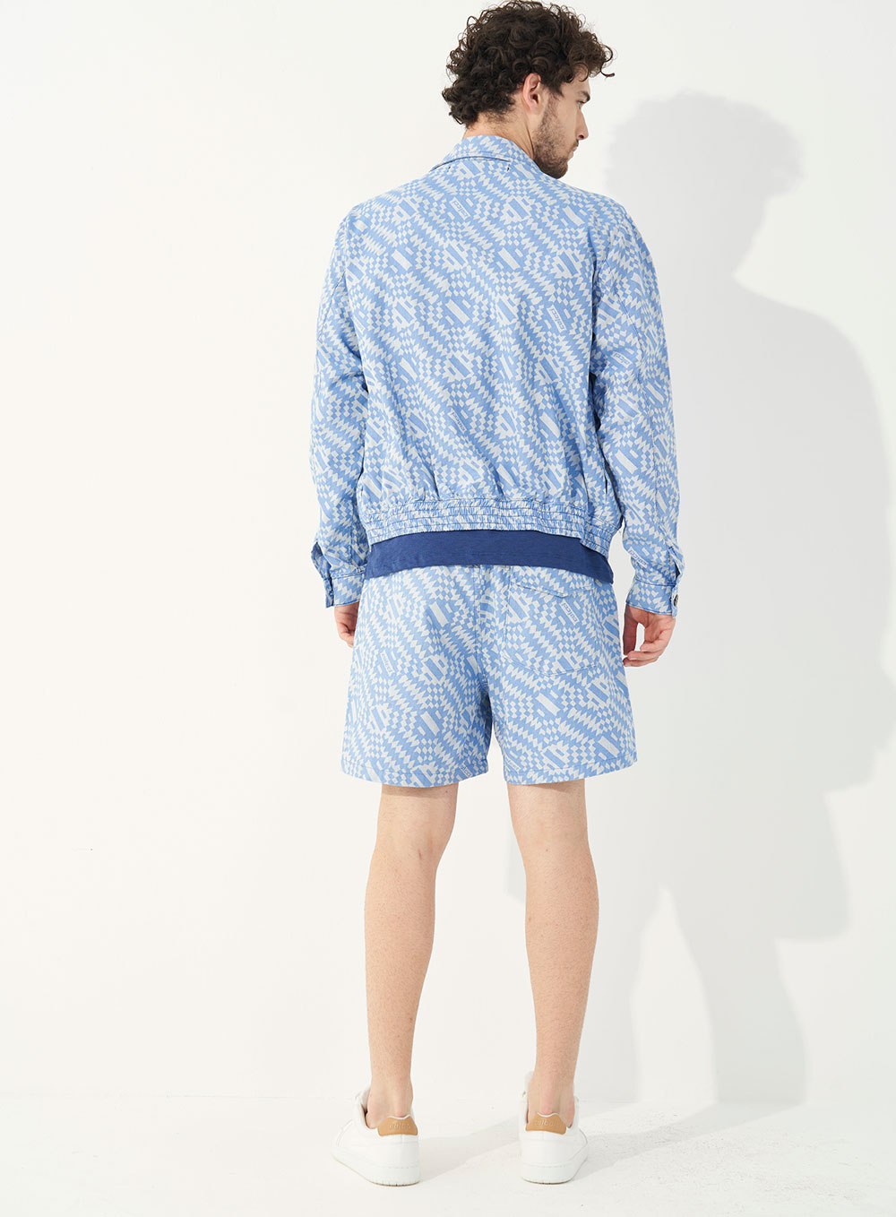 BERMUDA JACQUARD G AZUL/OFF