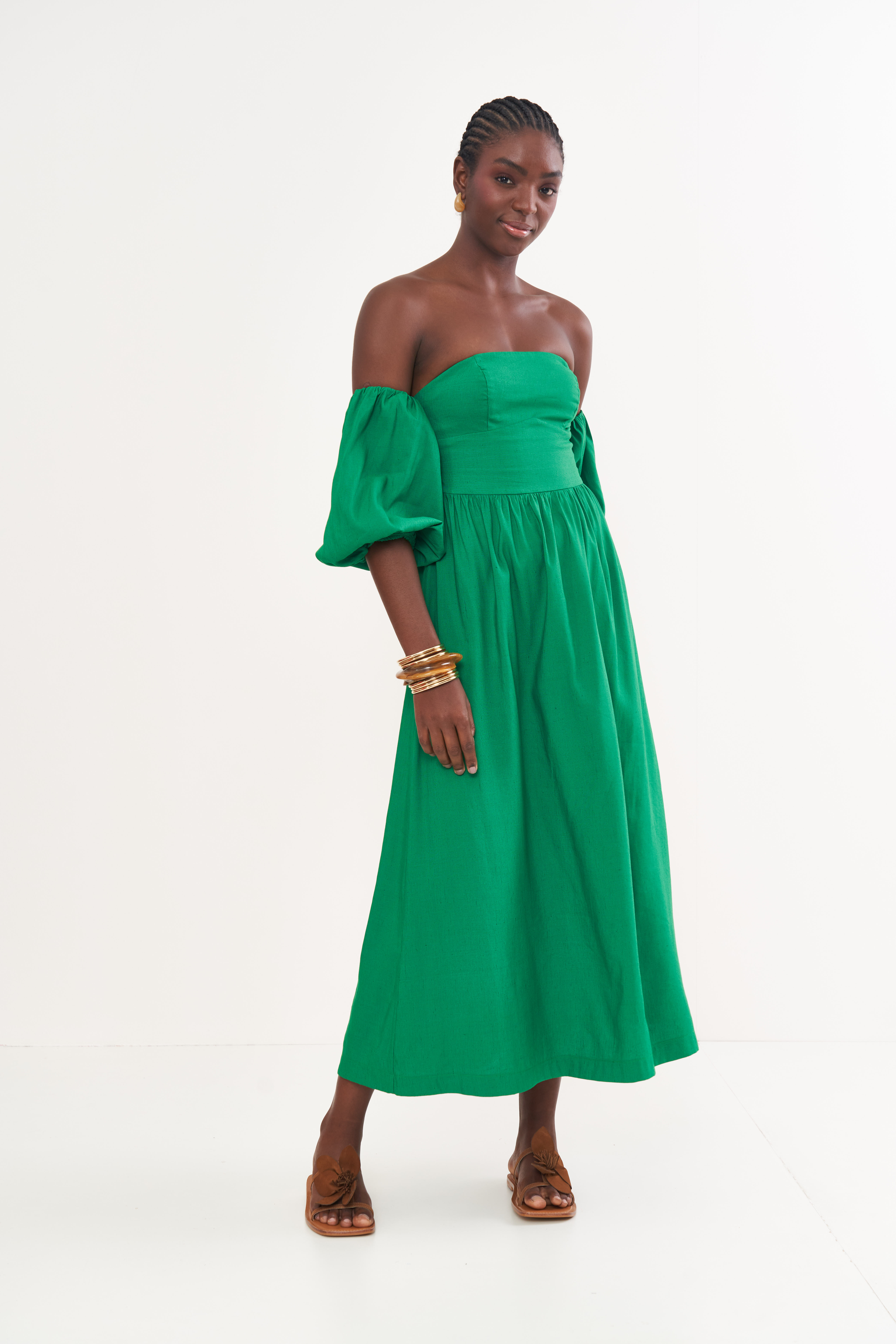 VESTIDO LINHO G VERDE VANITY